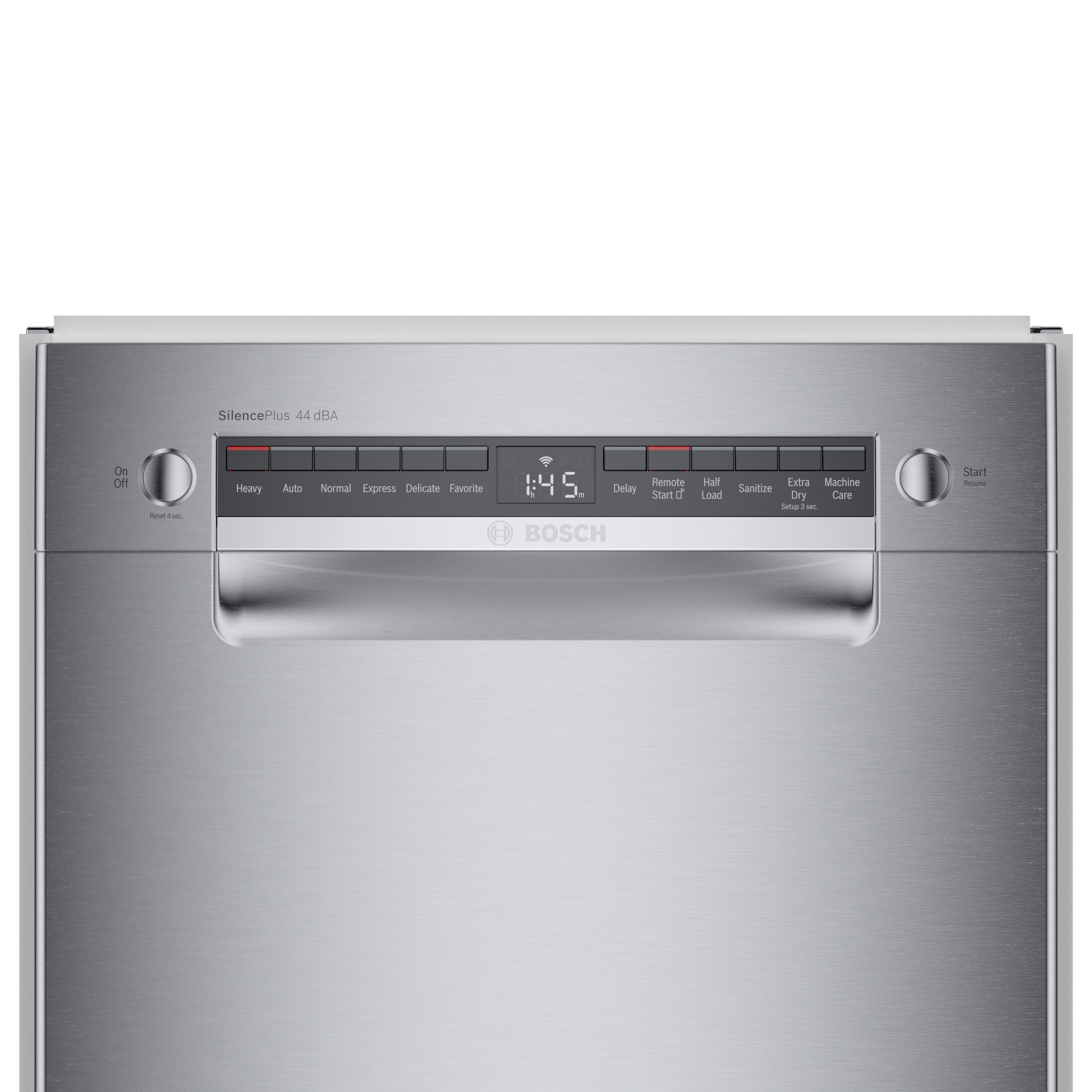 Bosch 800 Series Front Control 18-in Built-In Dishwasher (Stainless Steel) ENERGY STAR, 44-dBA in the Built-In Dishwashers department at
