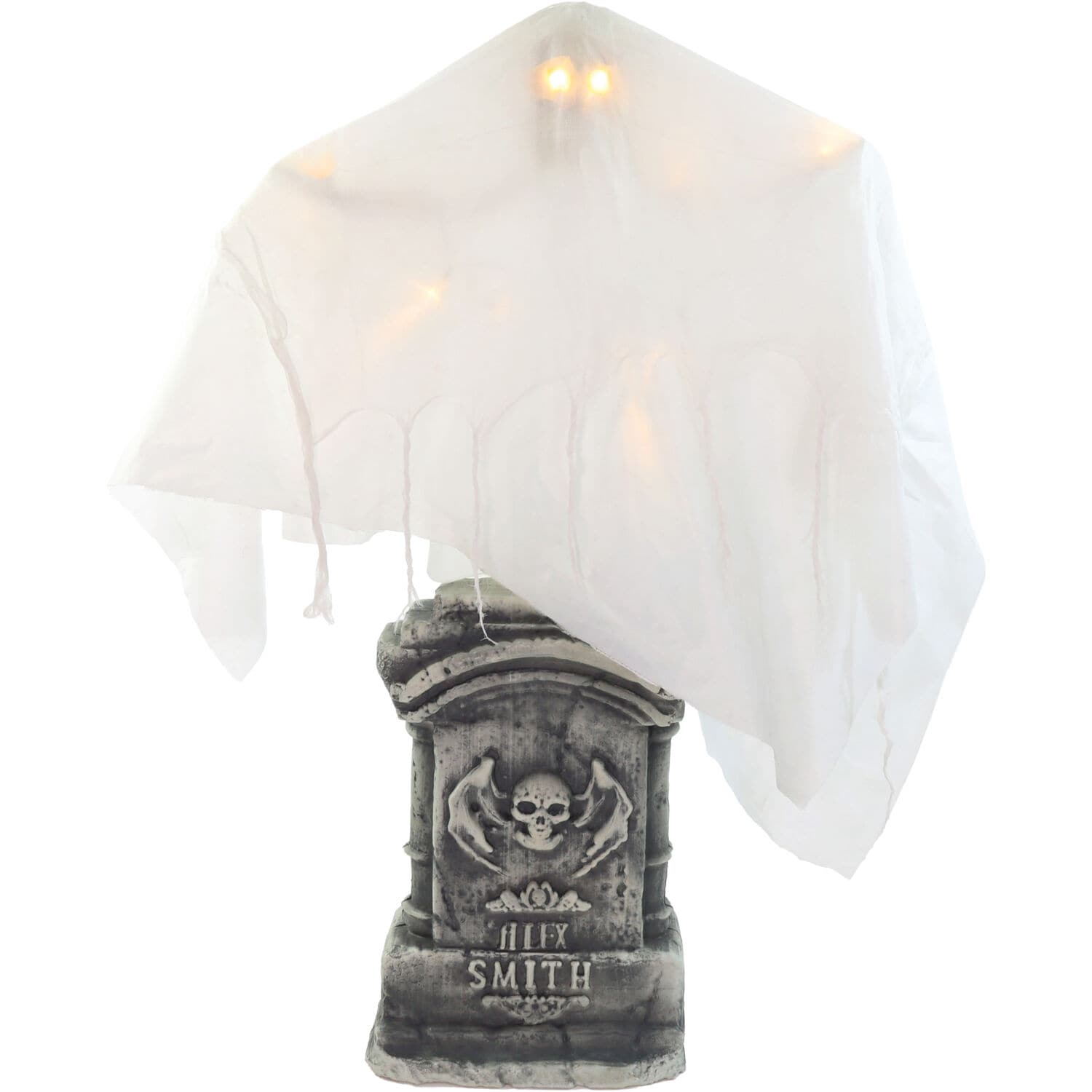 Haunted Hill Farm HHGHSTTOMB-1FLSA 4-ft Freestanding Crying Lighted Life-Size Ghost Animatronic