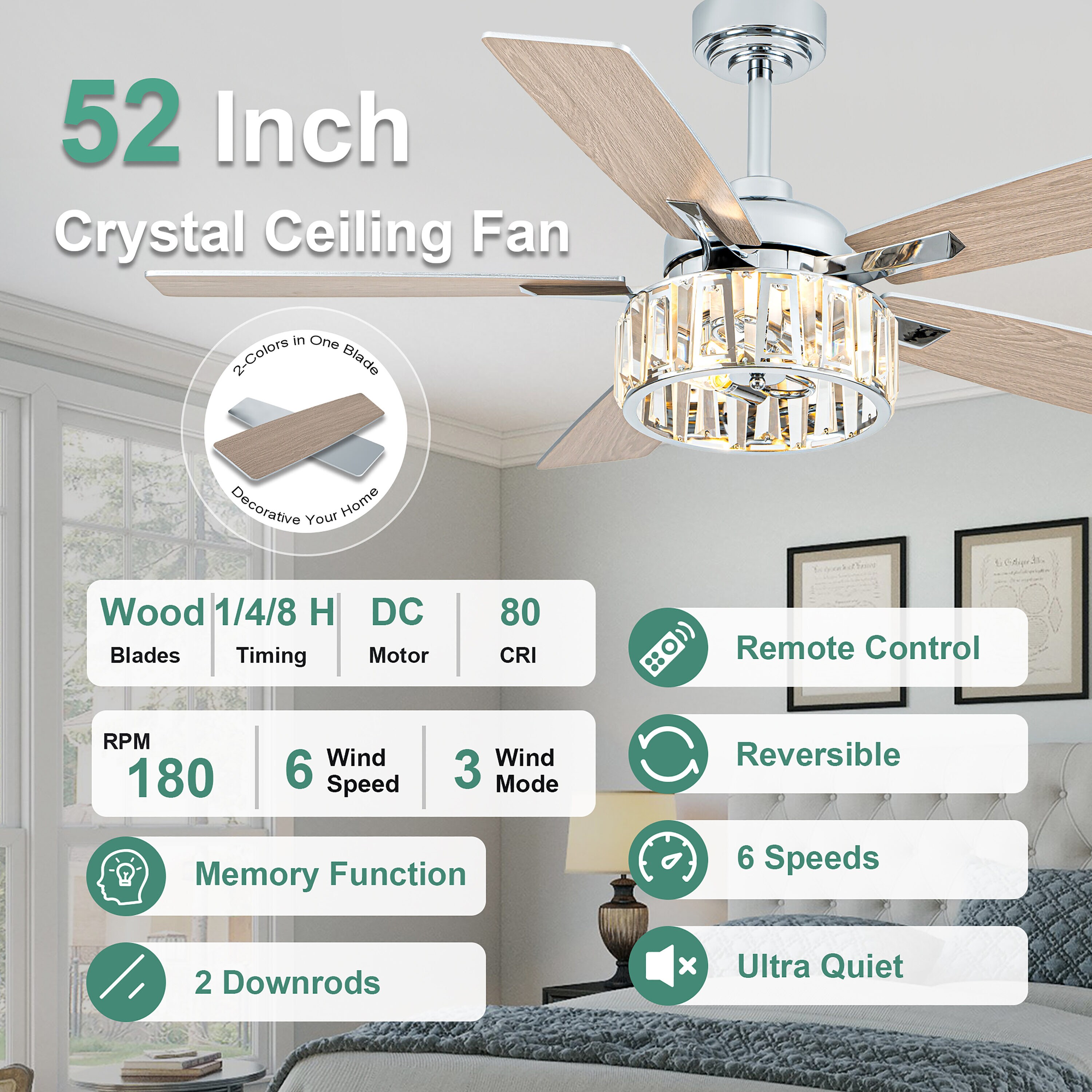 Cusp Barn CS52P26MD Ceiling-Fans - View #3