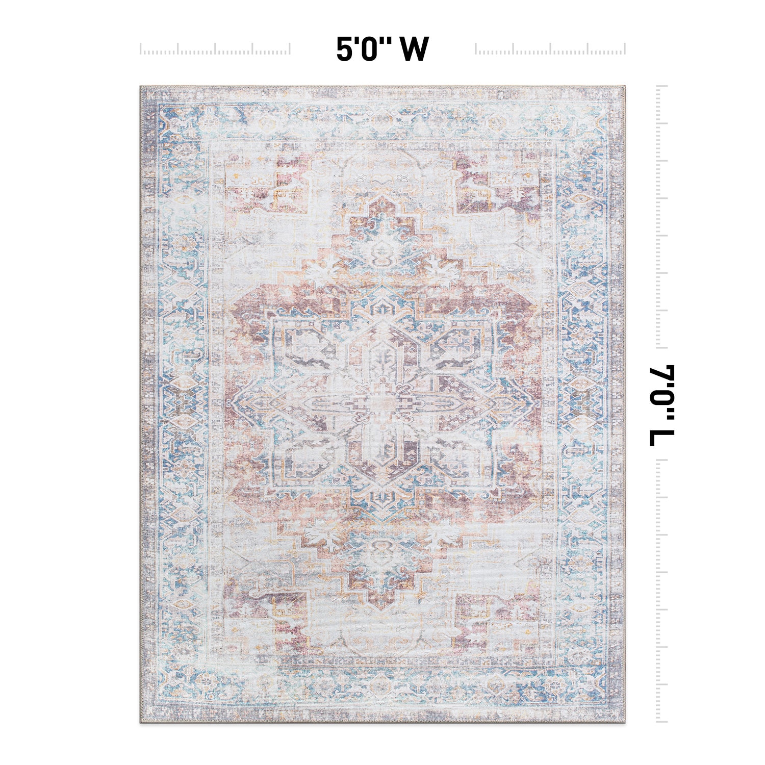World Rug Gallery 5060RUST5X7 rugs - View #4