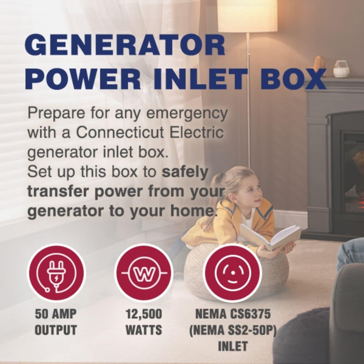 Connecticut Electric EGSPI50 Generator-Power-Inlet-Boxes - View #6