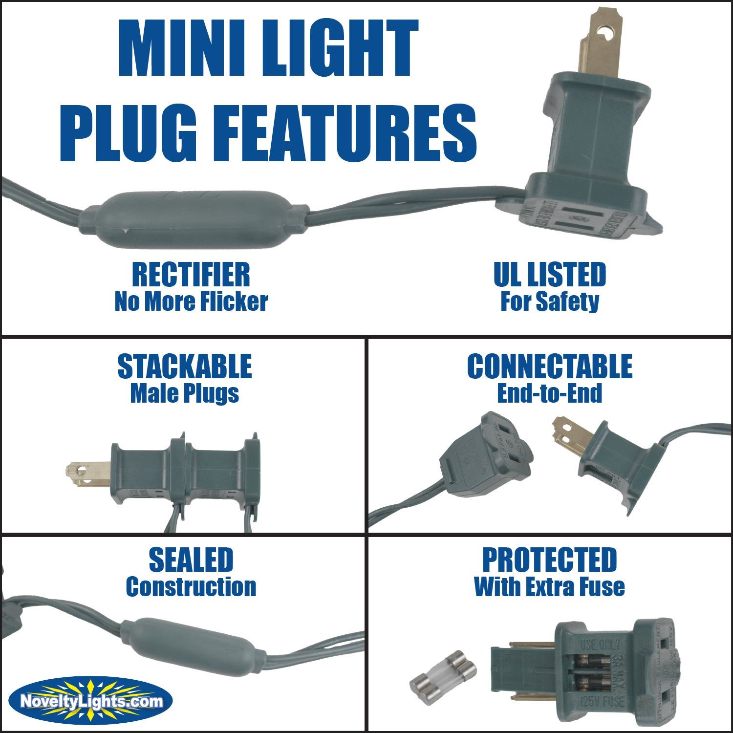 Novelty Lights CGC6LED70-G-MU Christmas-String-Lights - View #6