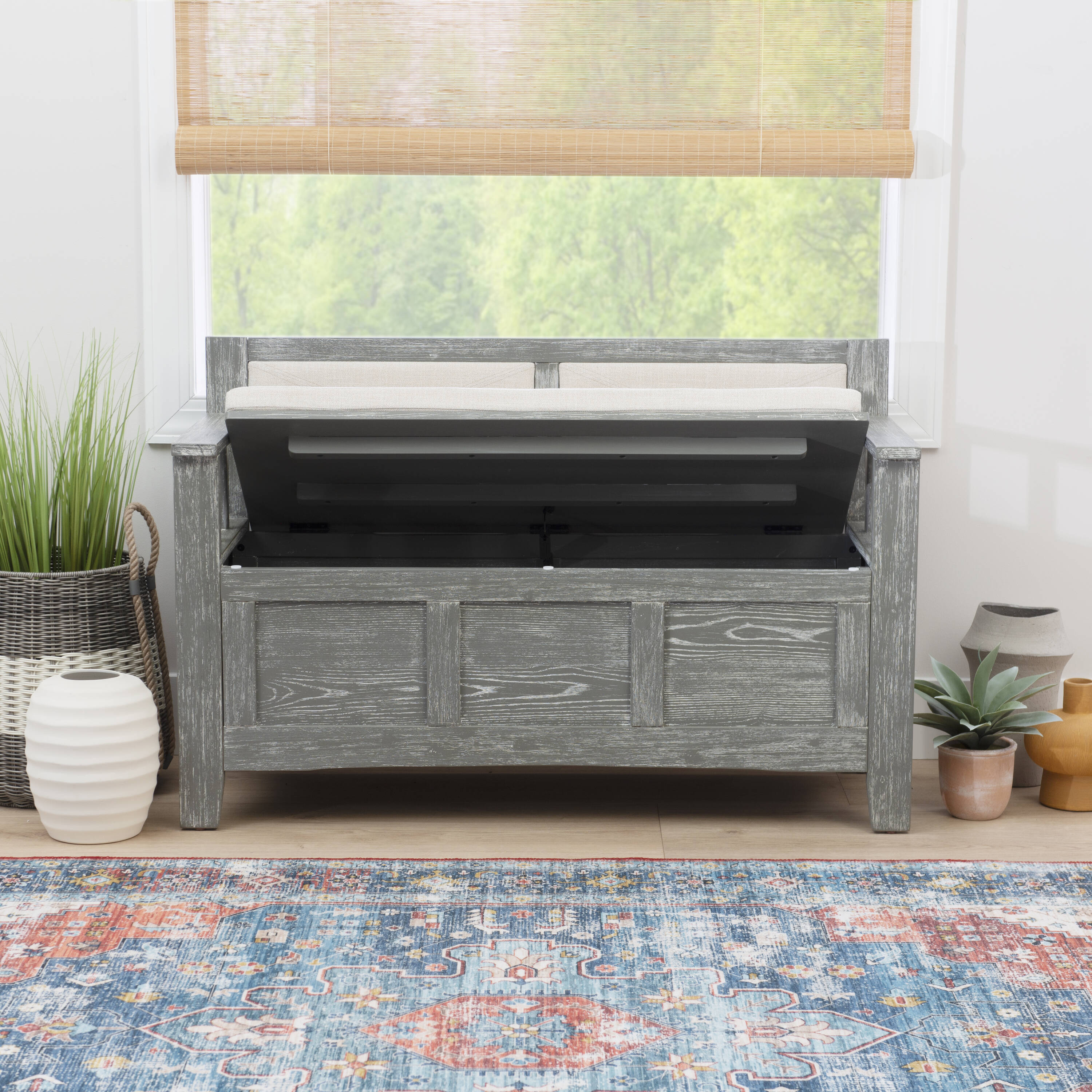 Linon LOWES2148 bench - View #9