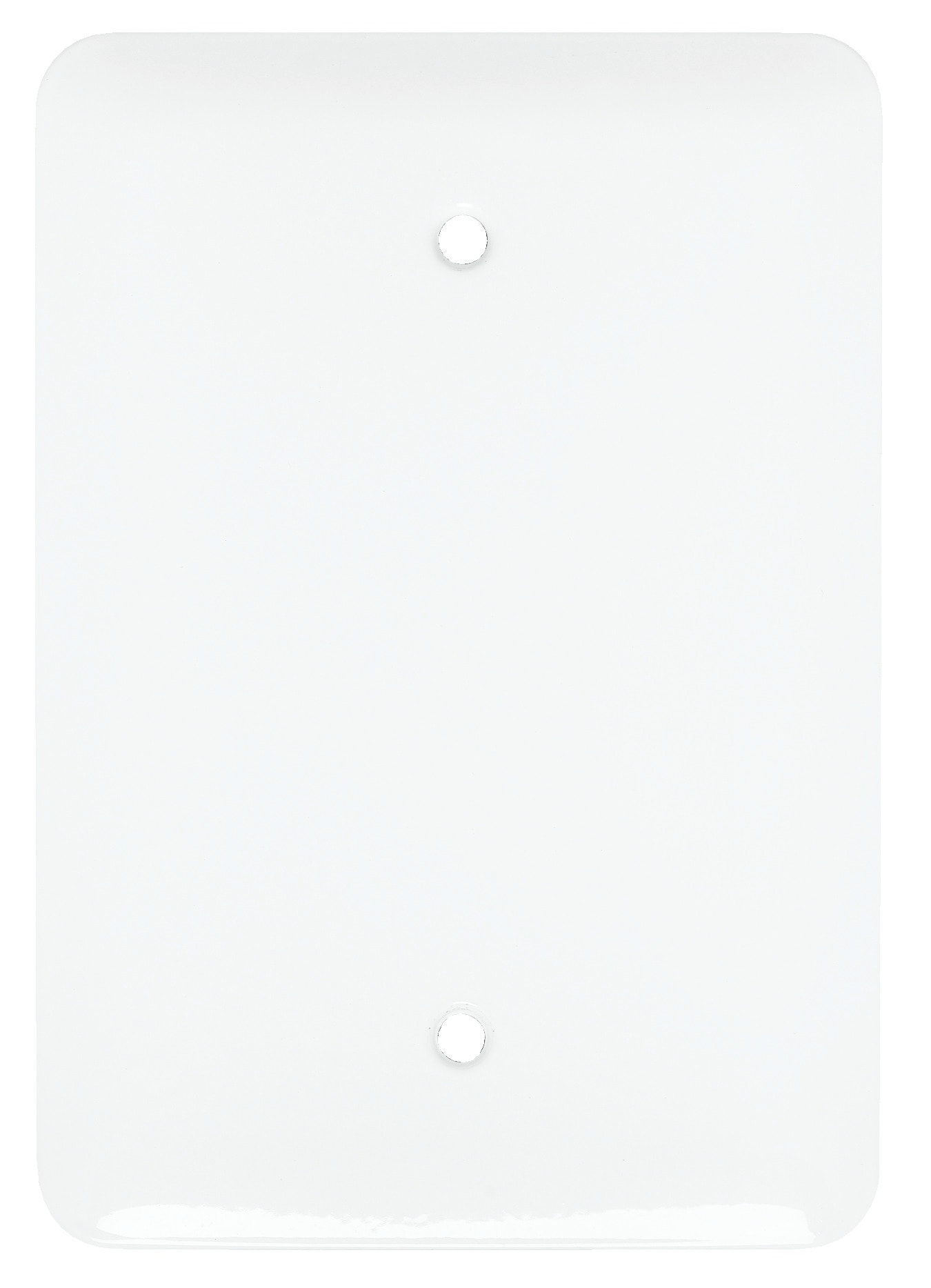 Mulberry 1-Gang Midsize Blank Wall Plate, White in the Wall Plates  department at