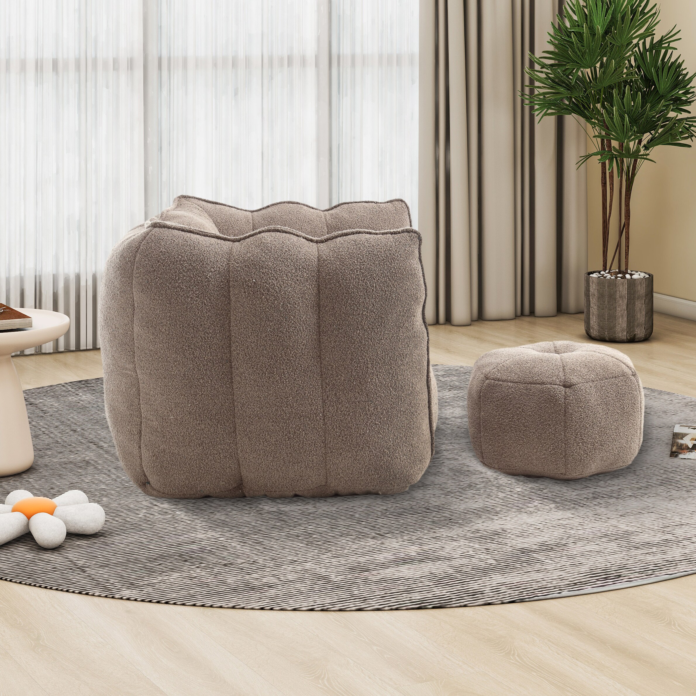 Hrinhom HC-W2002-COFFEE Bean-Bag-Chairs - View #3