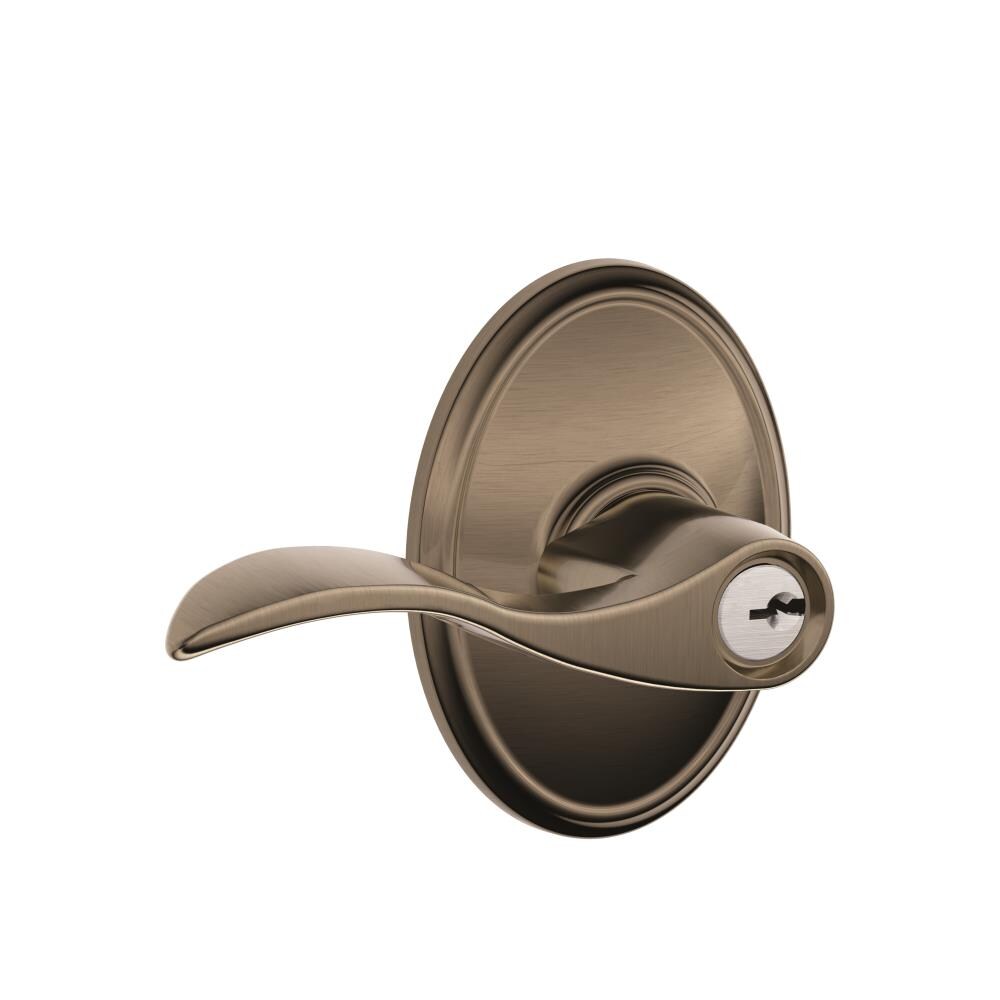 Schlage F Series Antique Nickel Reversible Keyed Entry