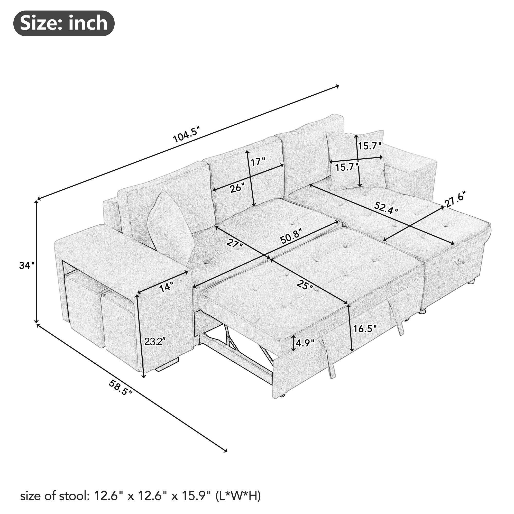 ModernLuxe L-SG000432AAN Sofas-Loveseats - View #6