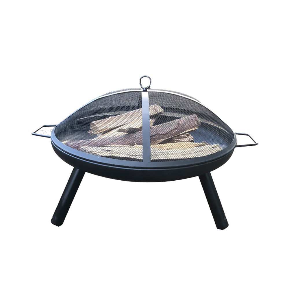Mondawe MA-AOH5400 28.74-in W Black Iron Wood-Burning Fire Pit
