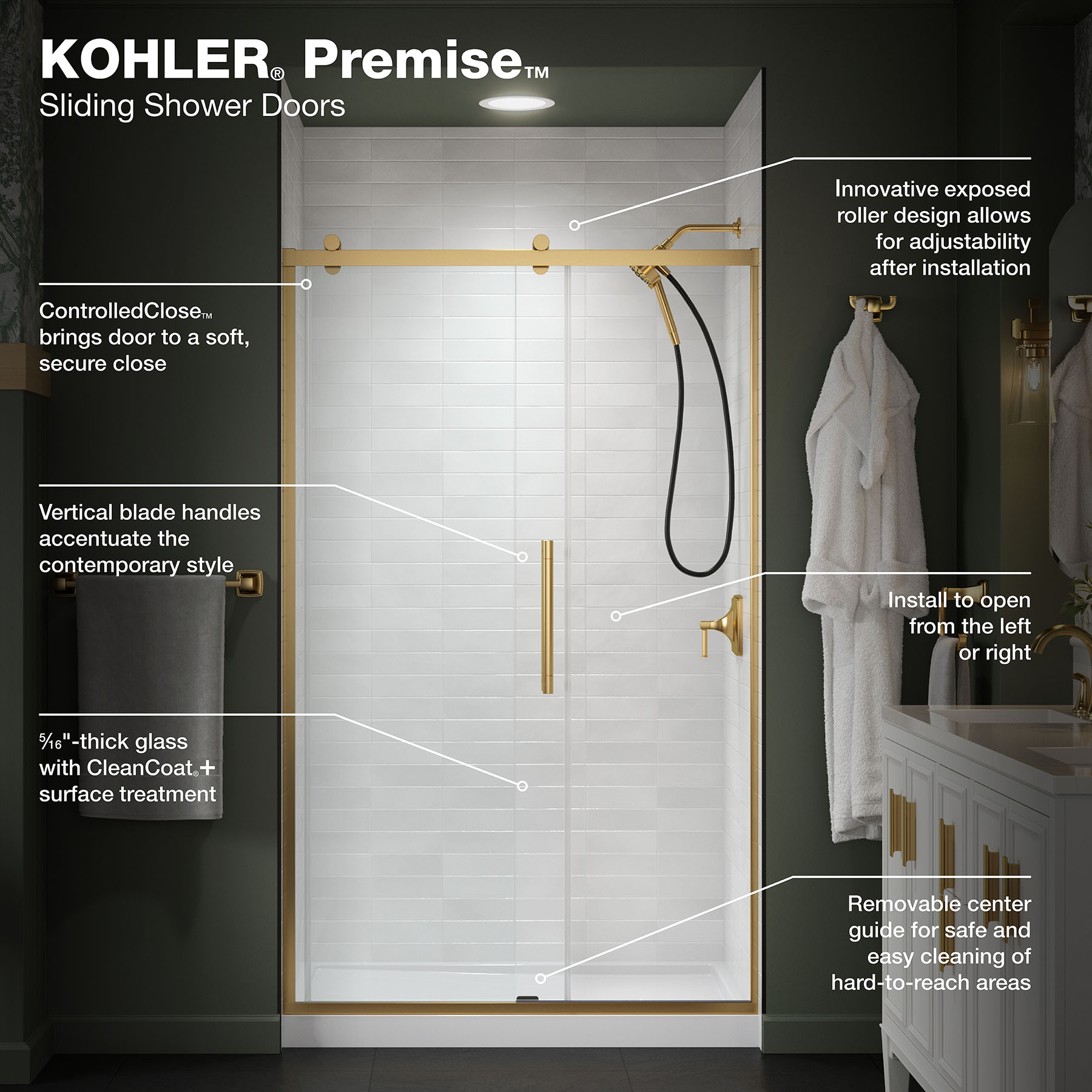 KOHLER 702472-8L-2MB Shower-Doors - View #6