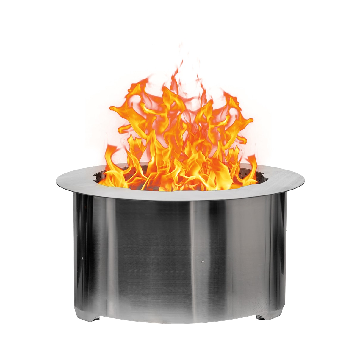 Minimalistic Biofue Fireplace, Indoor & Outdoor Fire Pit, Glass Stainless  Steel Firepit