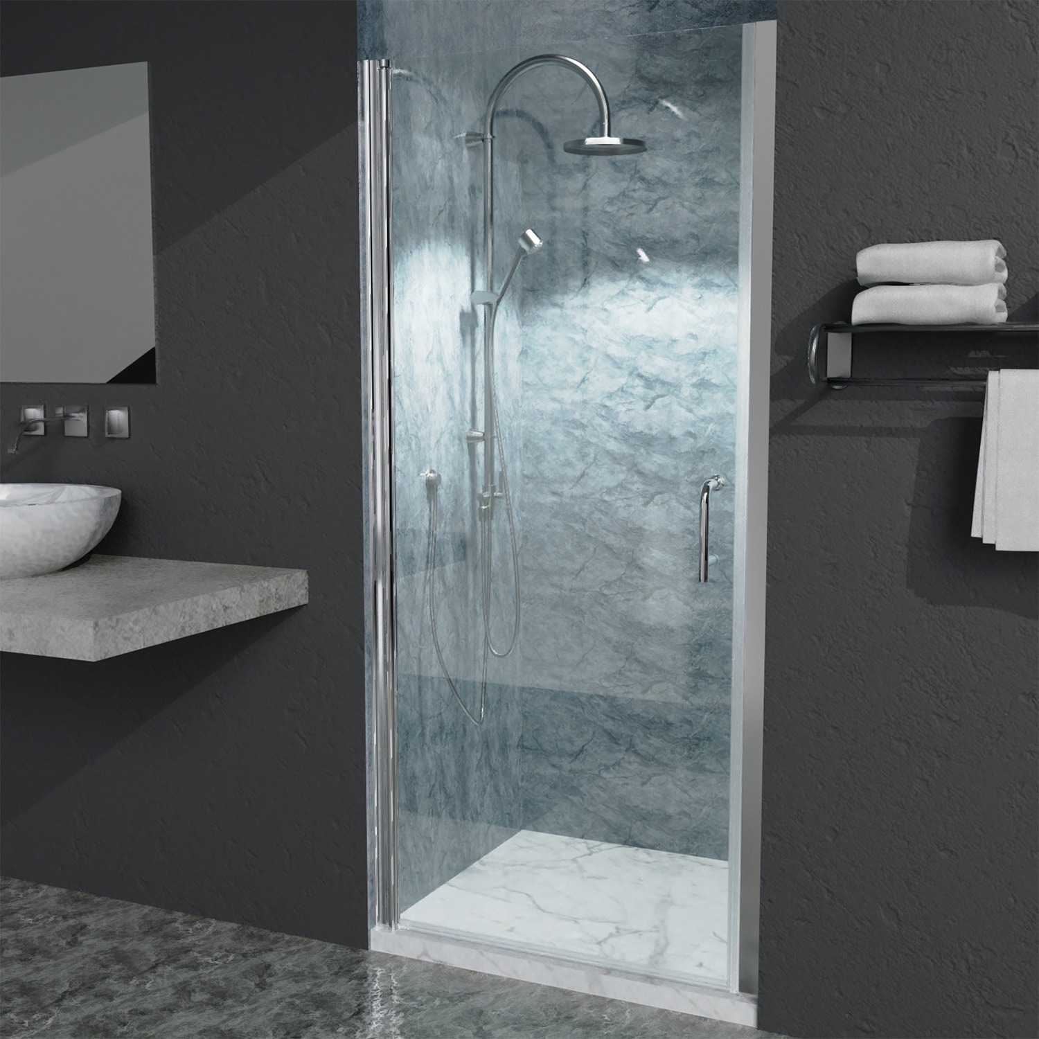 AAZJ JKF-MD02-3036SF1 Shower-Doors - View #2