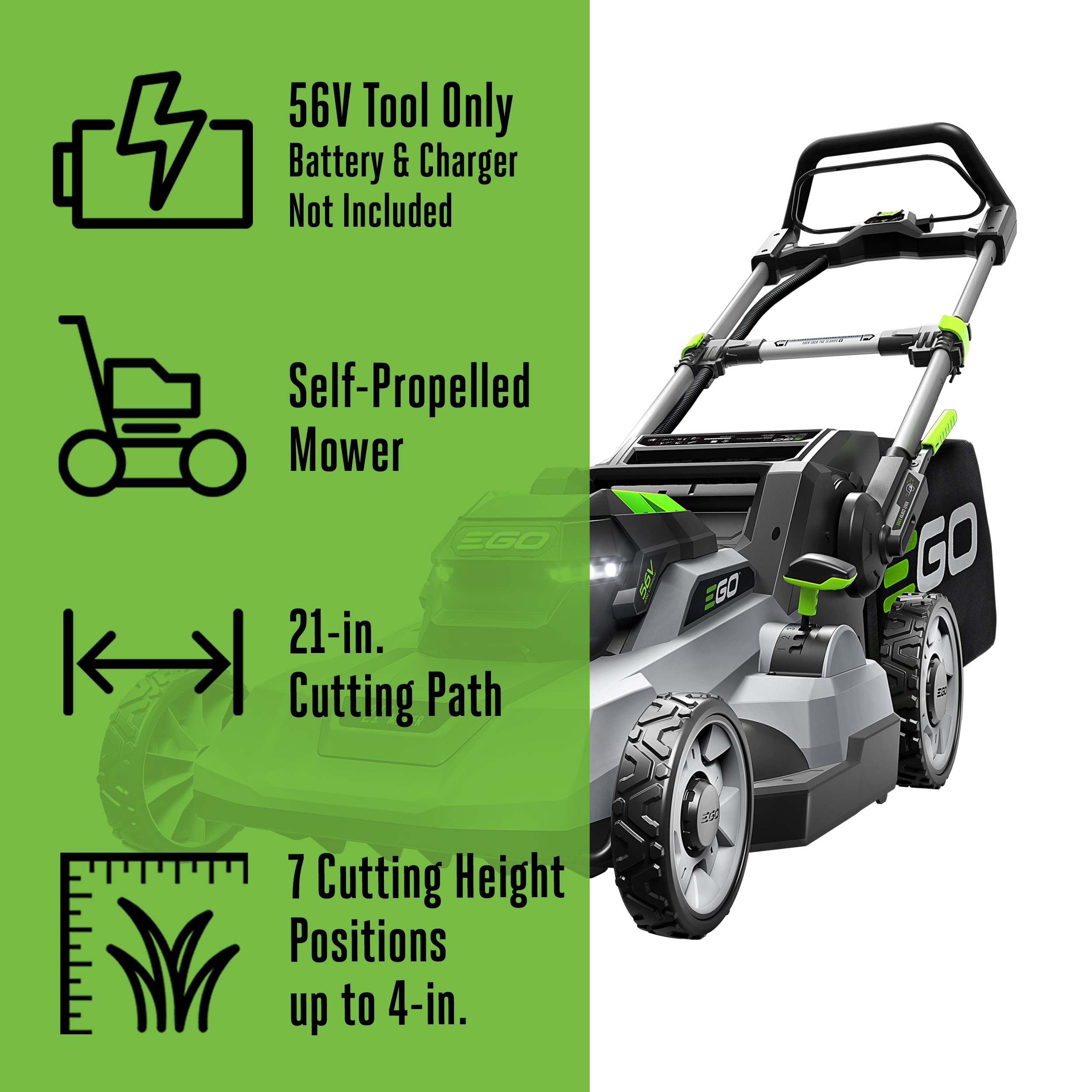 EGO LM2110SP Cordless-Elec-Push-Mowers - View #2