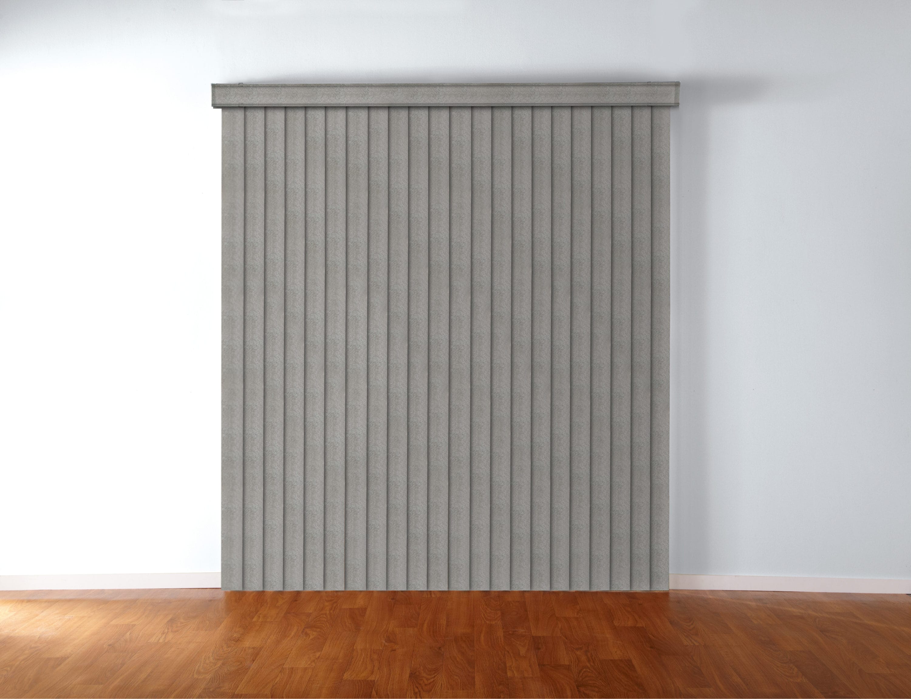 LEVOLOR LVVSCD3508448D Trim+Go 3.5-in Slat Width 45.5-in x 84-in Cordless S-curve Ridge Sepia Room Darkening Vertical Blinds