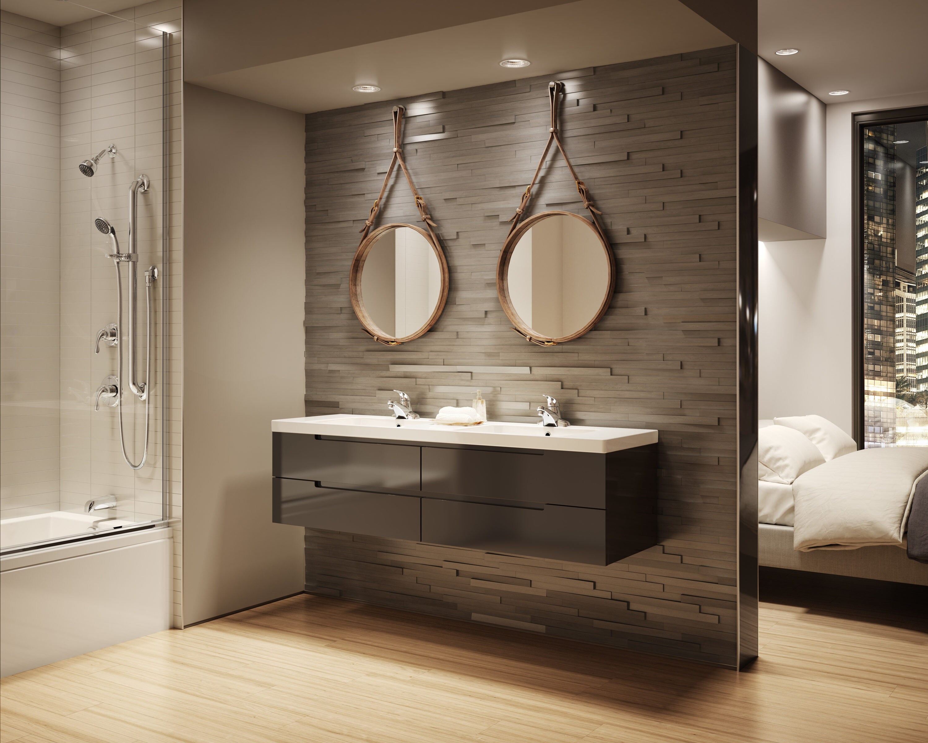 Symmons S-9603-PLR-TRM Tub-Shower-Faucets - View #3