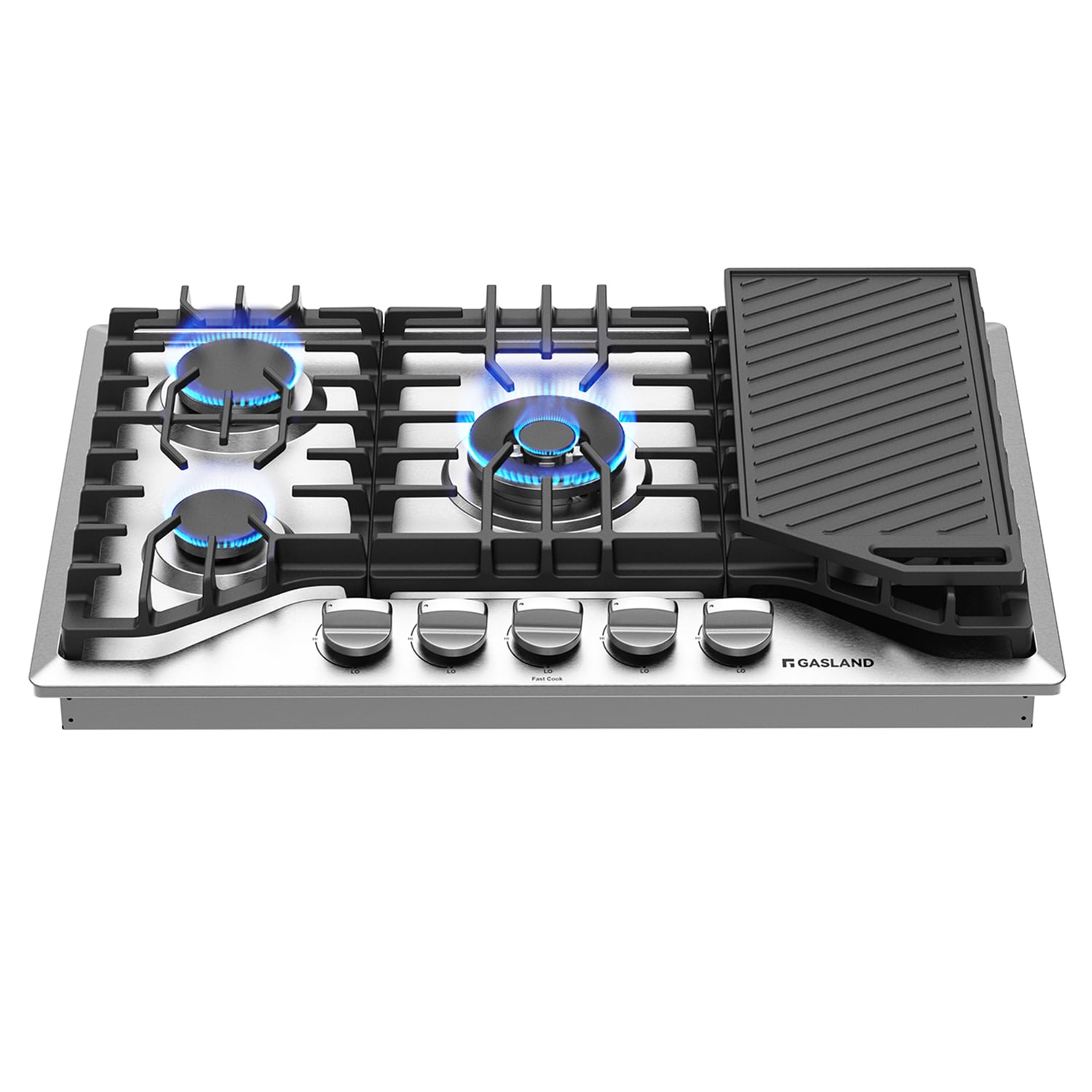 GASLAND PRO GH3305SFN 30-in 5 burners Stainless steel Gas Cooktop (Griddle Included)