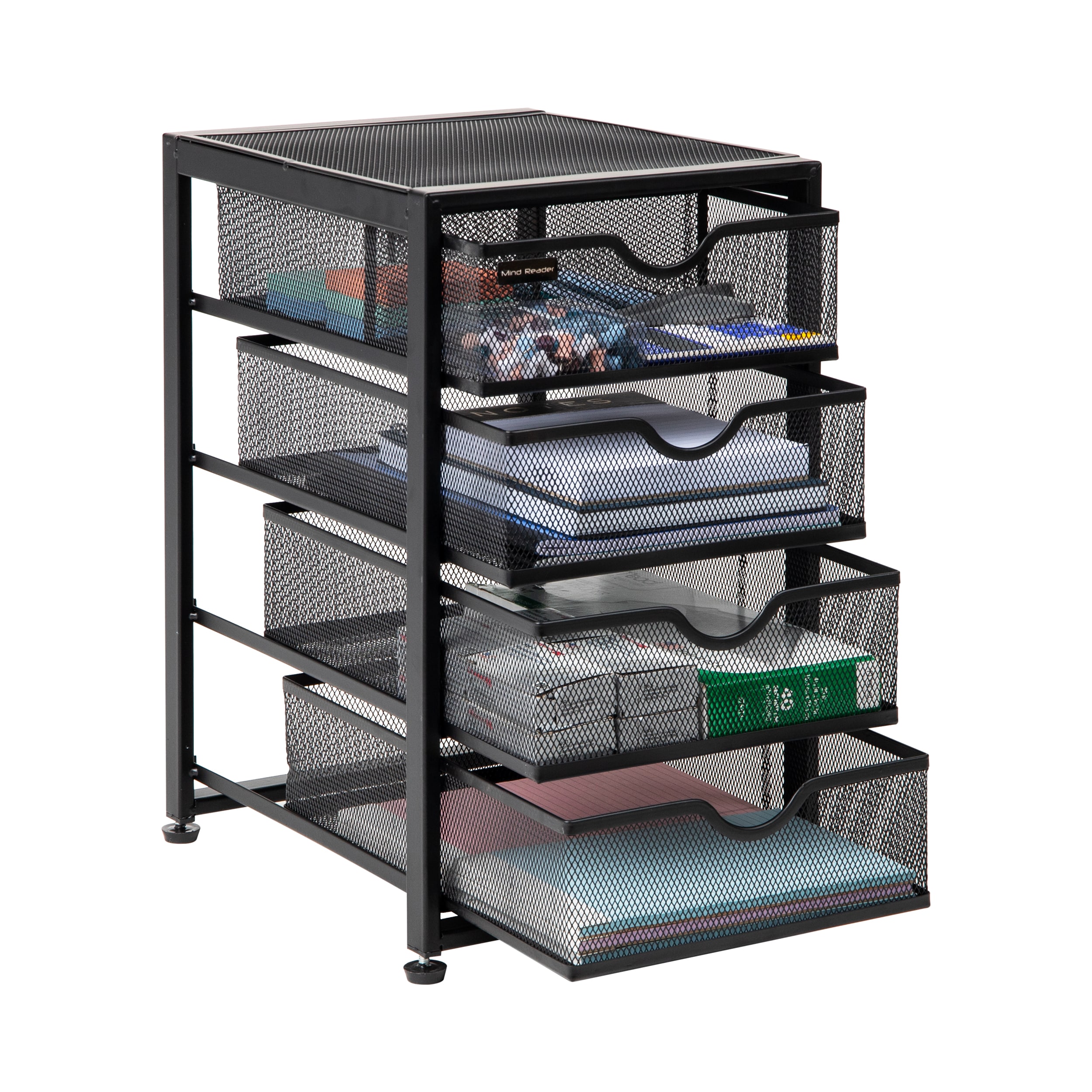 Rubbermaid 12-Compartment Desktop Organizer with Mesh Drawers - LD