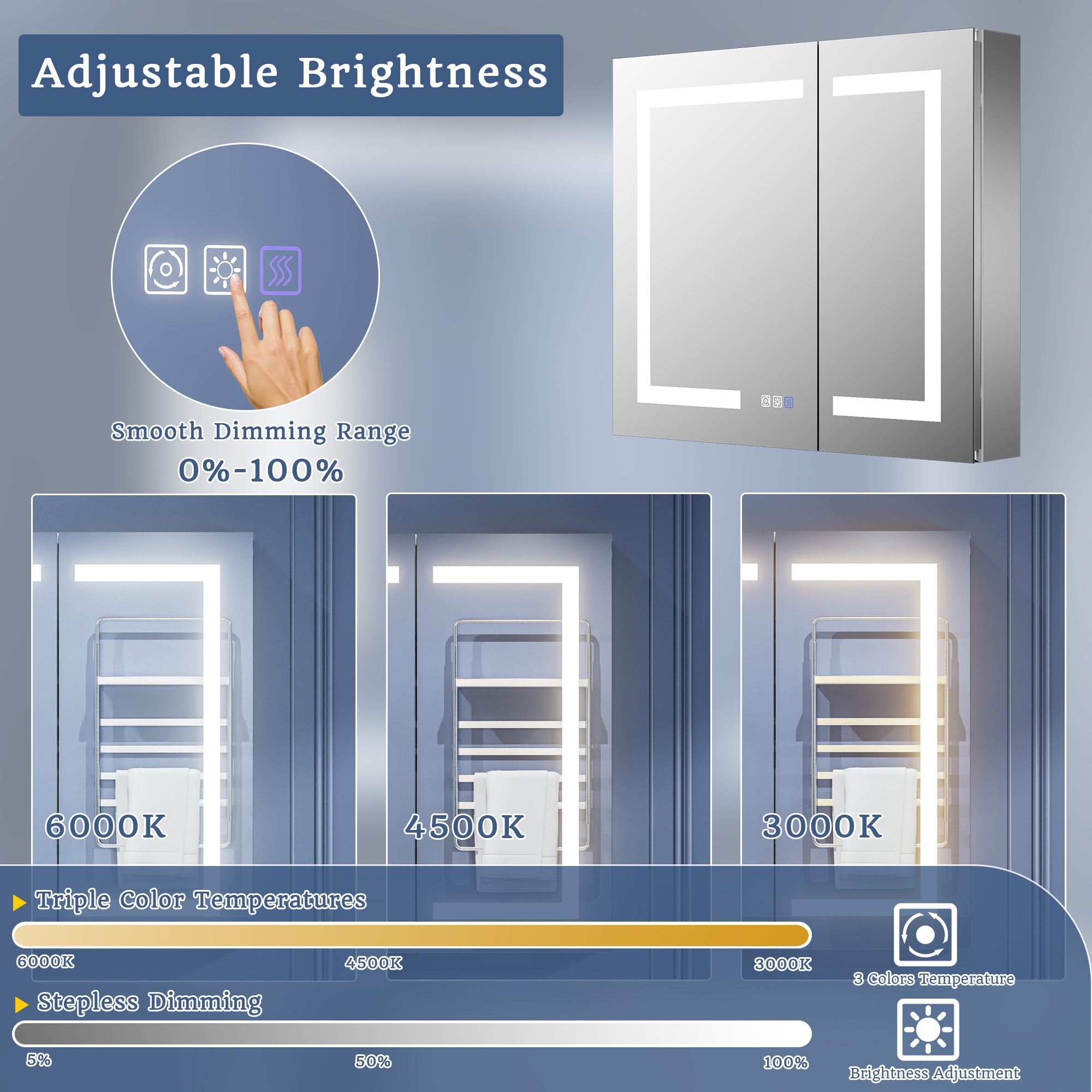 ExBrite EXMC3630V13DB Bathroom-Medicine-Cabinets - View #4