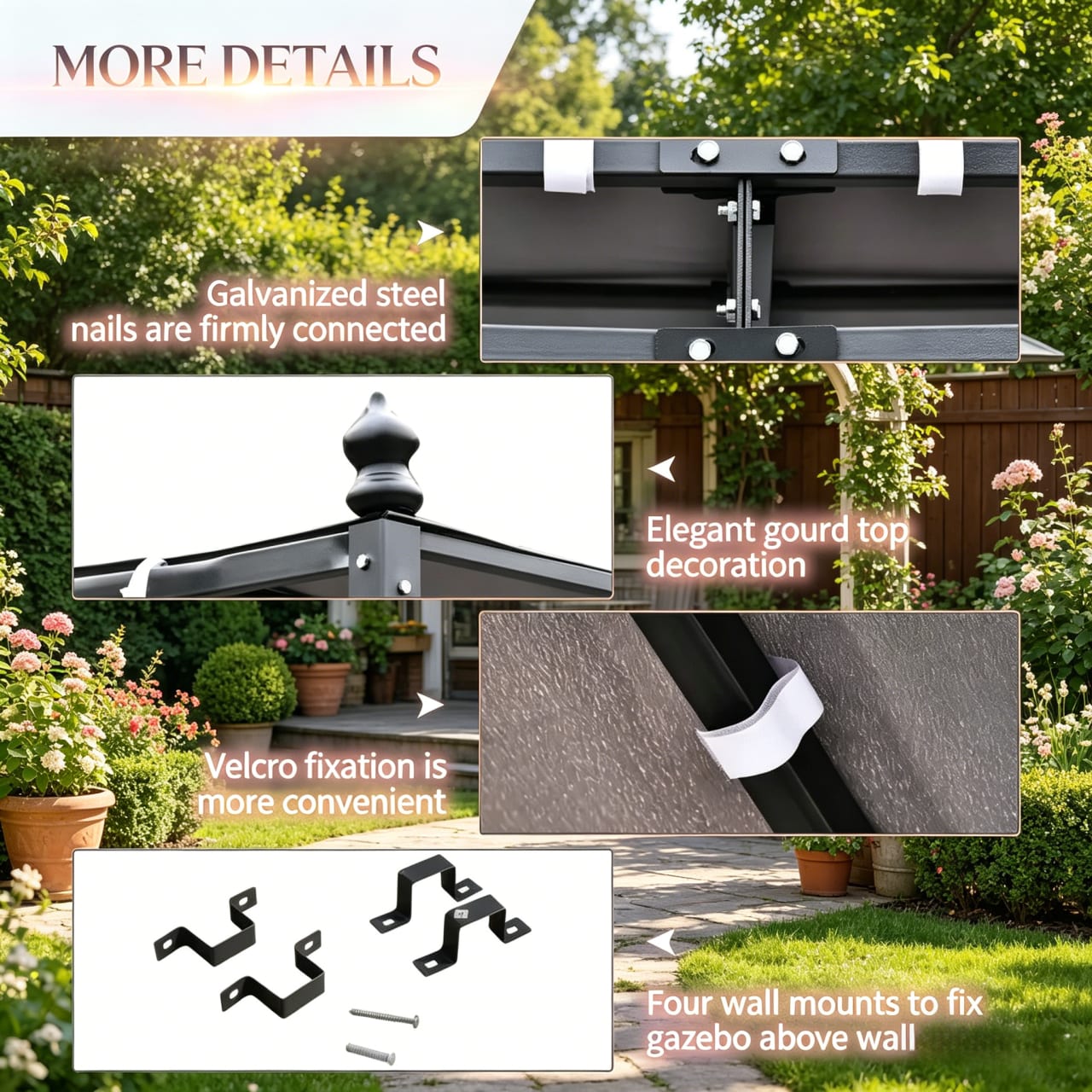 Vynxaria LS0504-508641A Wood-Resin-Gazebos - View #2