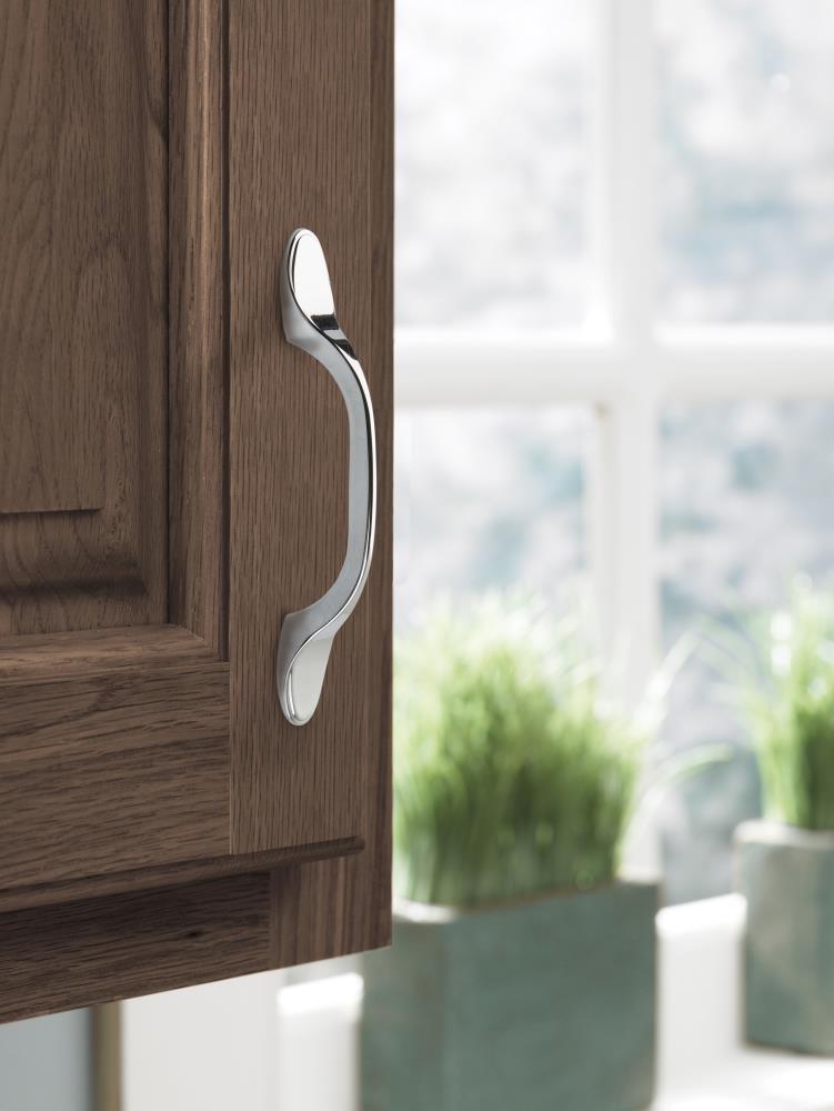 Polished Chrome Traditional Cabinet Bar Pull with Mounting Hardware