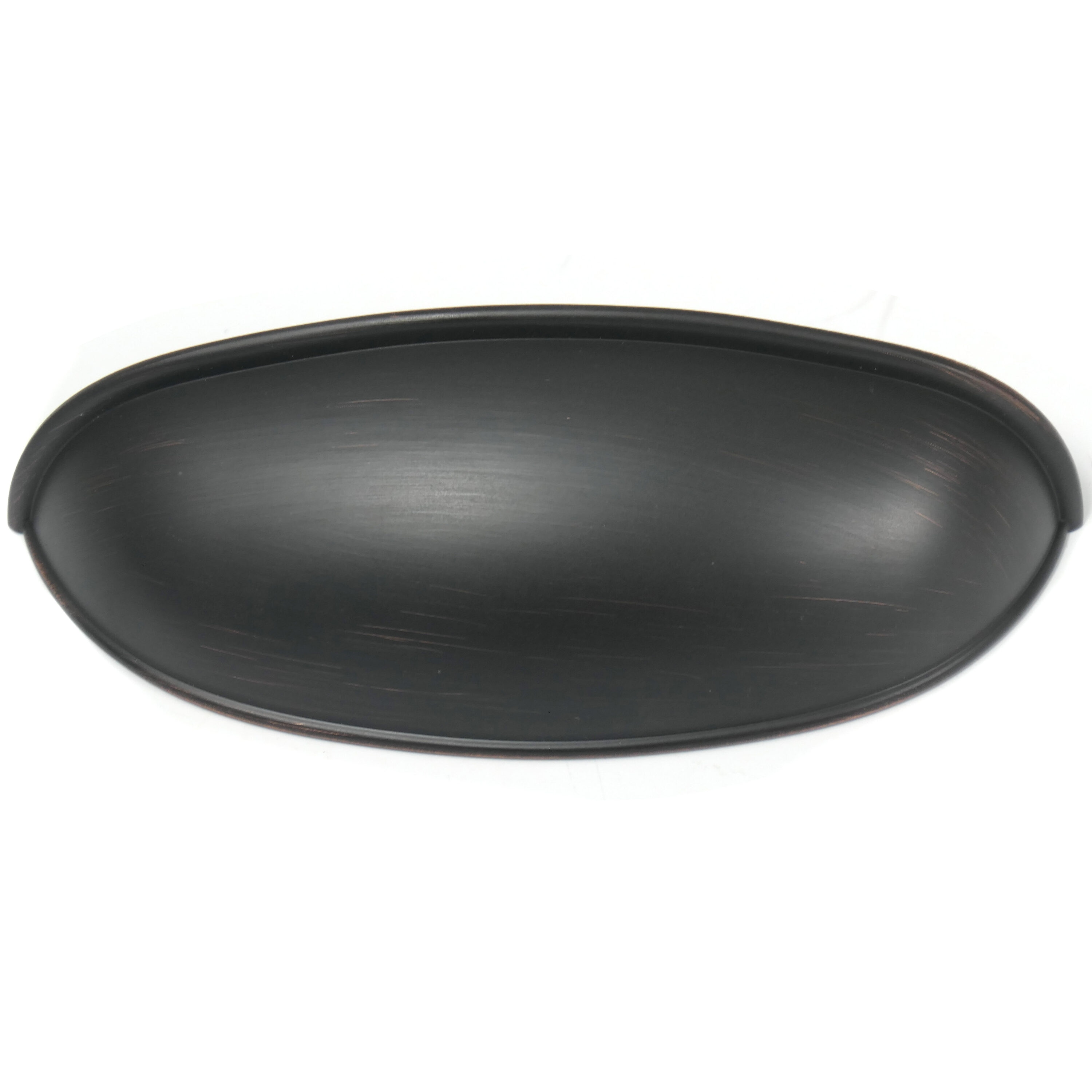 Oil Rubbed Bronze Modern Cup Pull Handle with Mounting Hardware