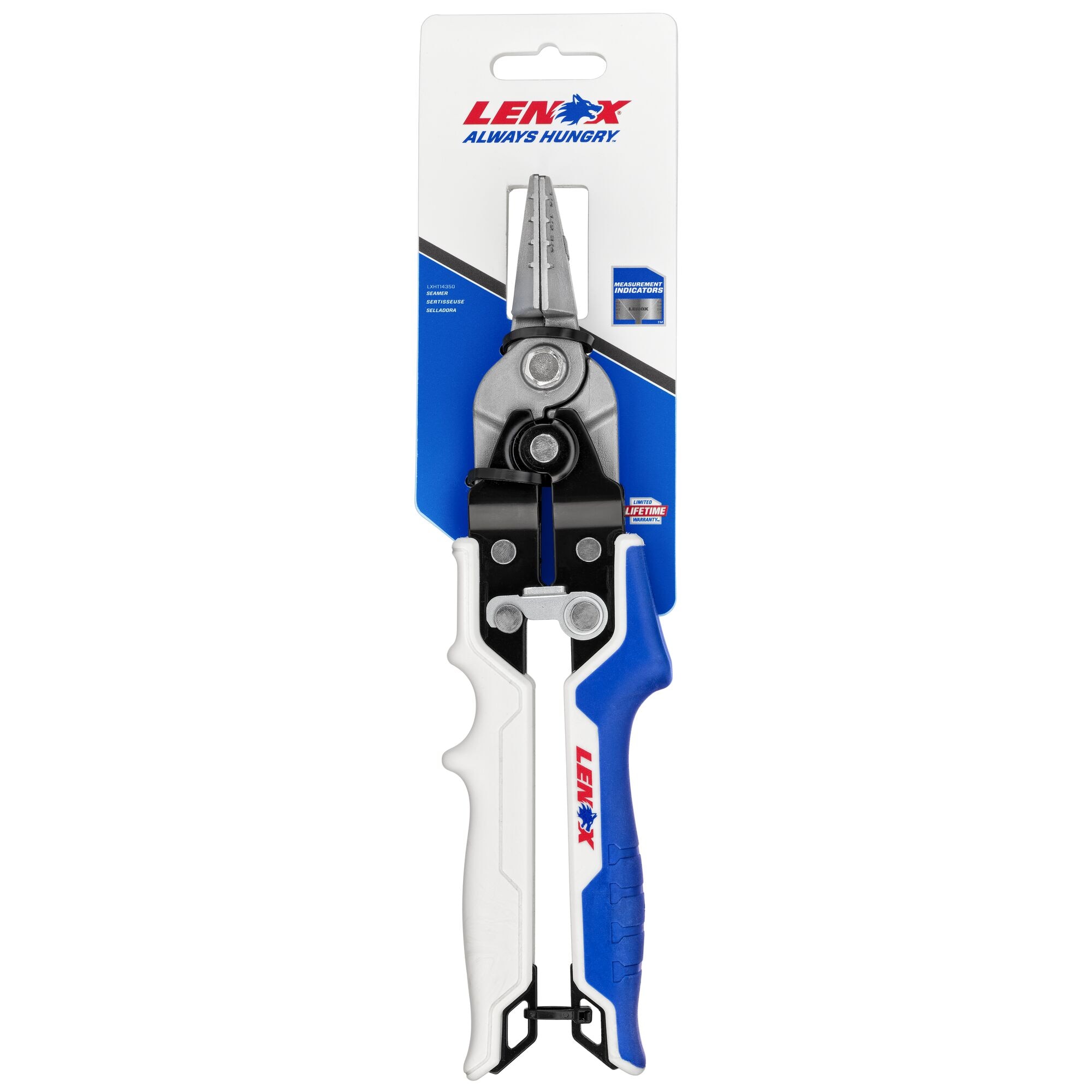 LENOX 22212SL1 Snap Lock Punch with Ergonomic Handles, 18 Ga/22 Ga Cutting  Capacity