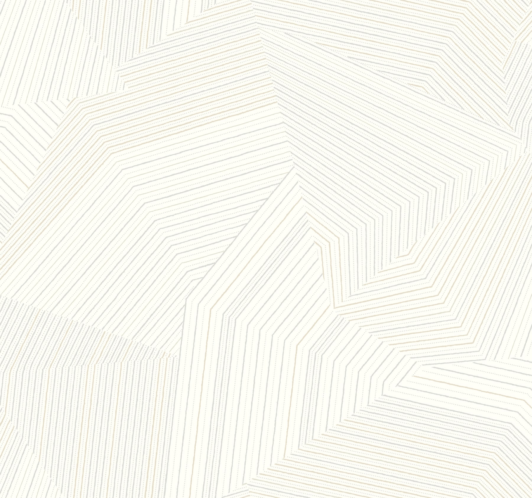 York Wallcoverings OI0615 New Origins 60.8-Sq. Feet White Non-woven Geometric Unpasted Wallpaper
