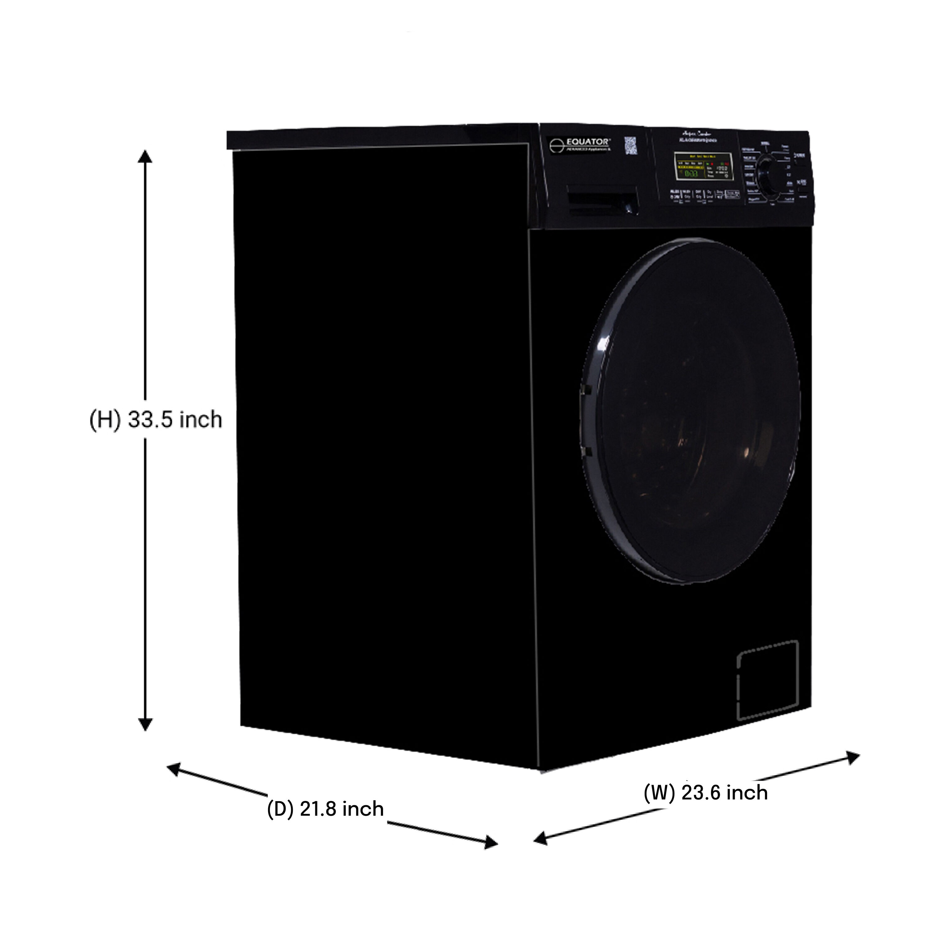 Black + Decker 3.7 cu. ft. High Efficiency Portable Dryer in White/Black