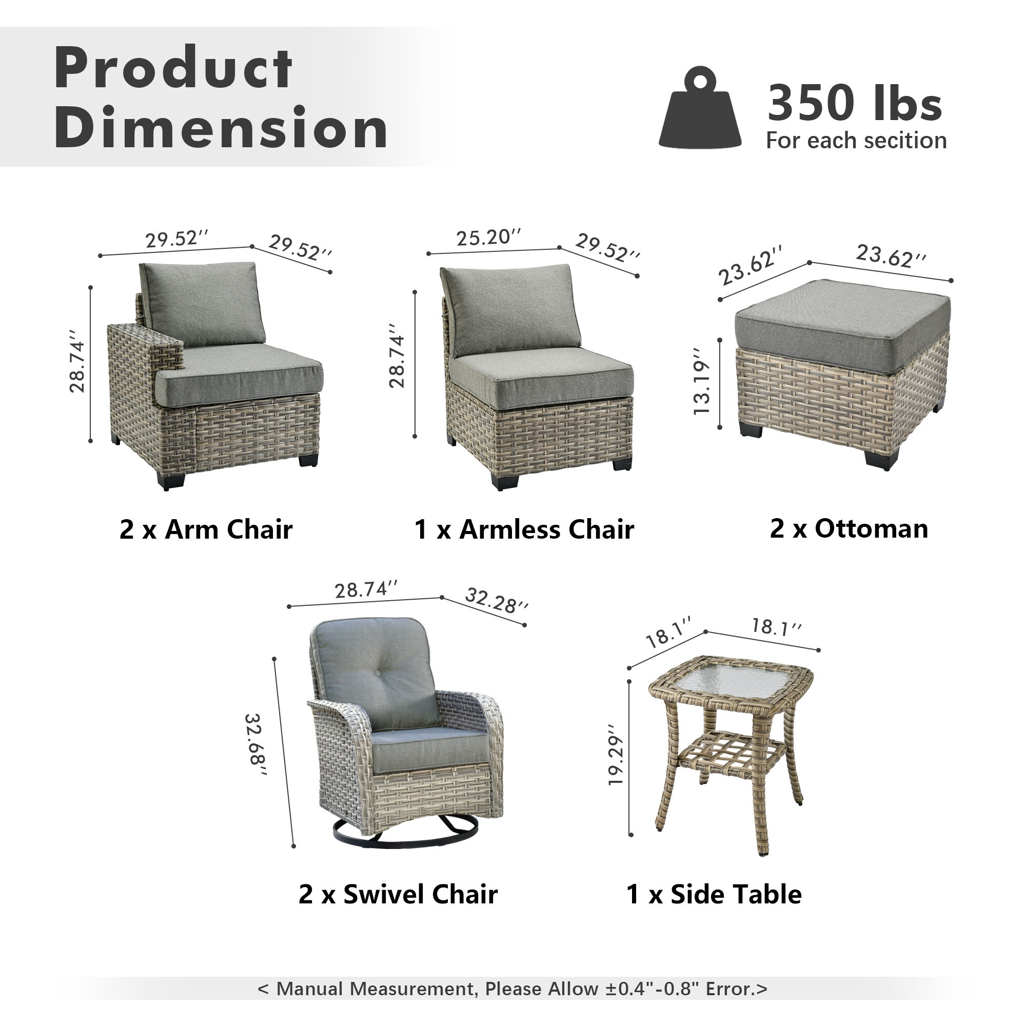 ALTRIGUS 6L-VYZTBS208-AL Patio-Conversation-Sets - View #3