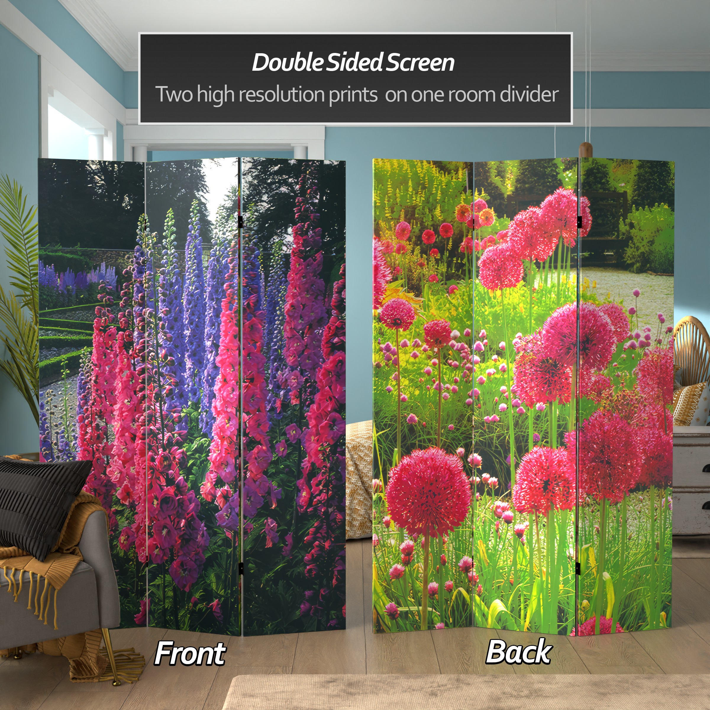 Red Lantern CV-FLOWER2 Indoor-Privacy-Screens - View #2