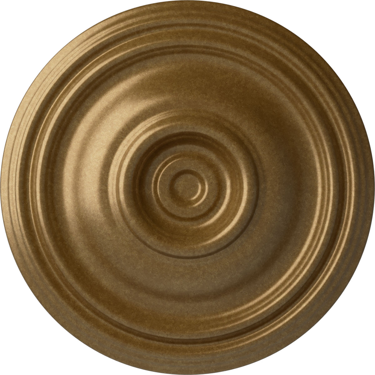 Ekena Millwork CM14TRPAS Traditional 14.75-in W x 14.75-in L Painted Pale Gold Polyurethane Whole Ceiling Medallion