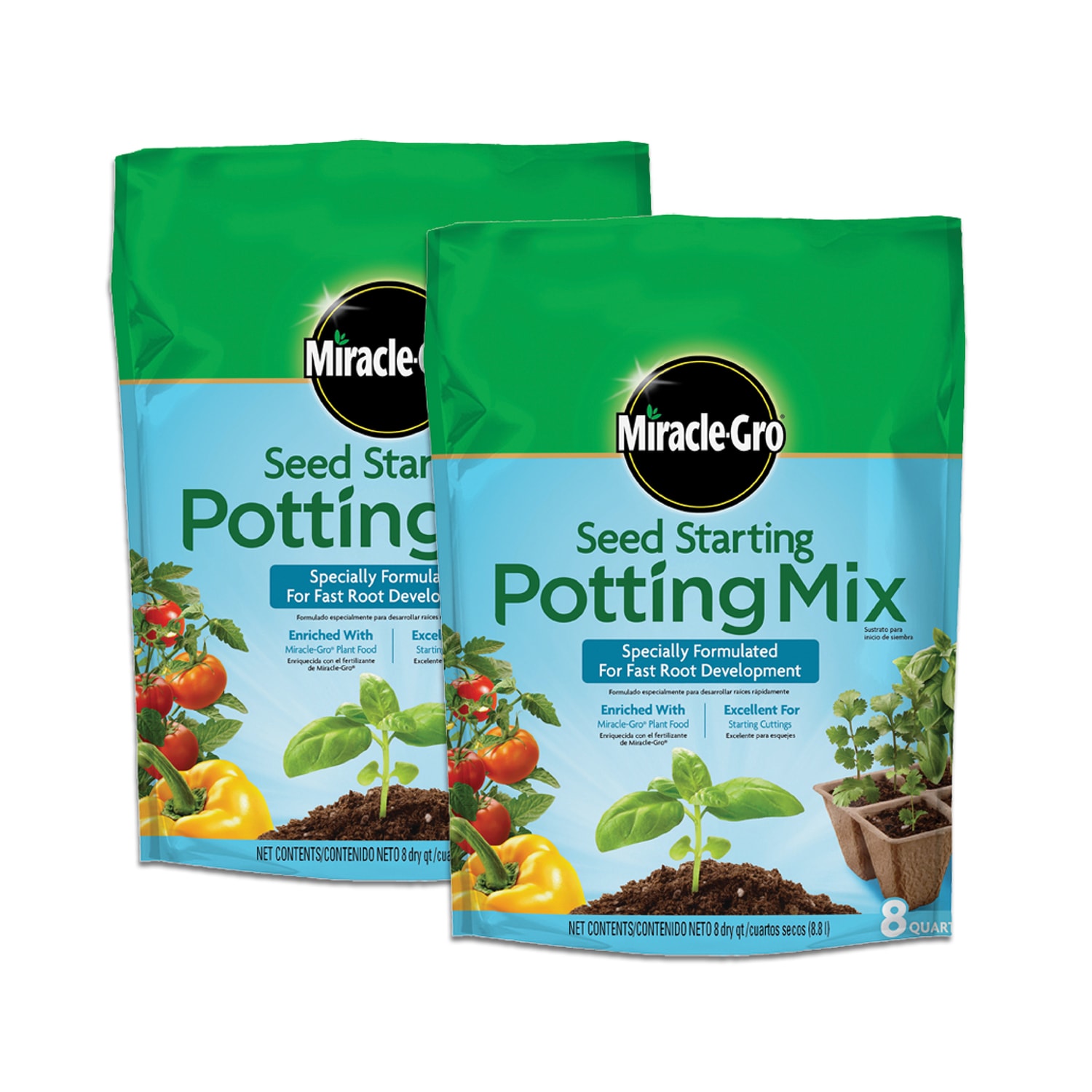 Soil bags Hoffman 30101 4 Quart Seed Starter Potting & Planting Mix 3
