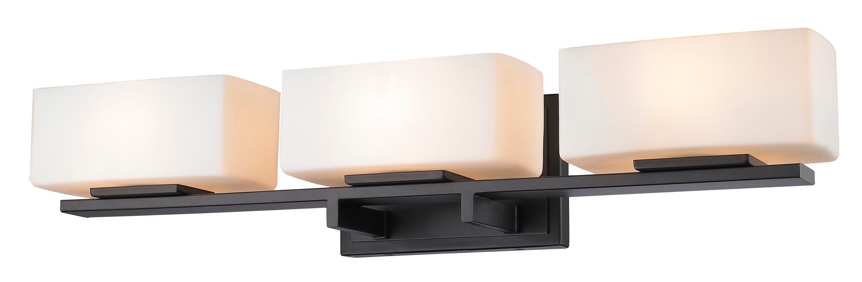 Z-Lite 3029-3V-BRZ Kaleb 25-in 3-Light Bronze Transitional Vanity Light