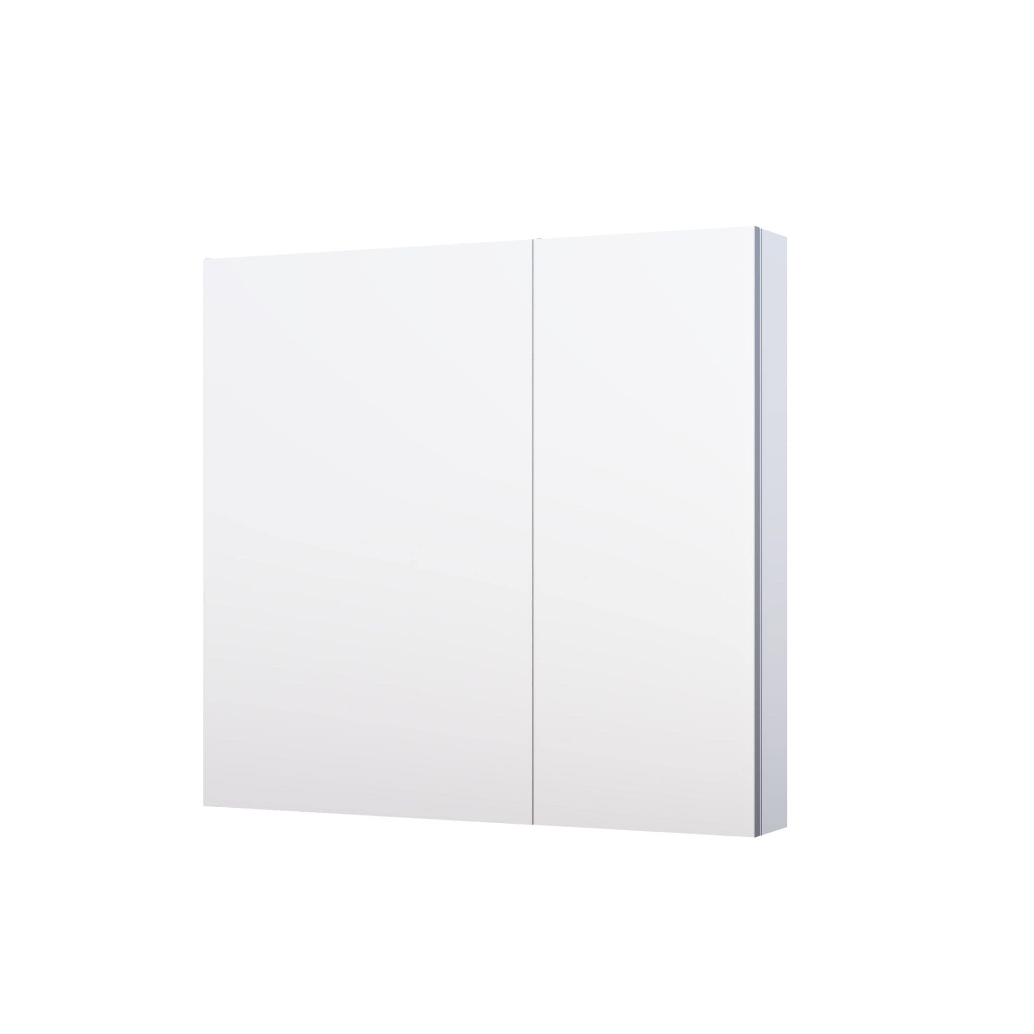 WELLFOR ROSA2012LR 32-in x 30-in Surface/Recessed Mount Silver Mirrored Rectangle Soft Close Medicine Cabinet