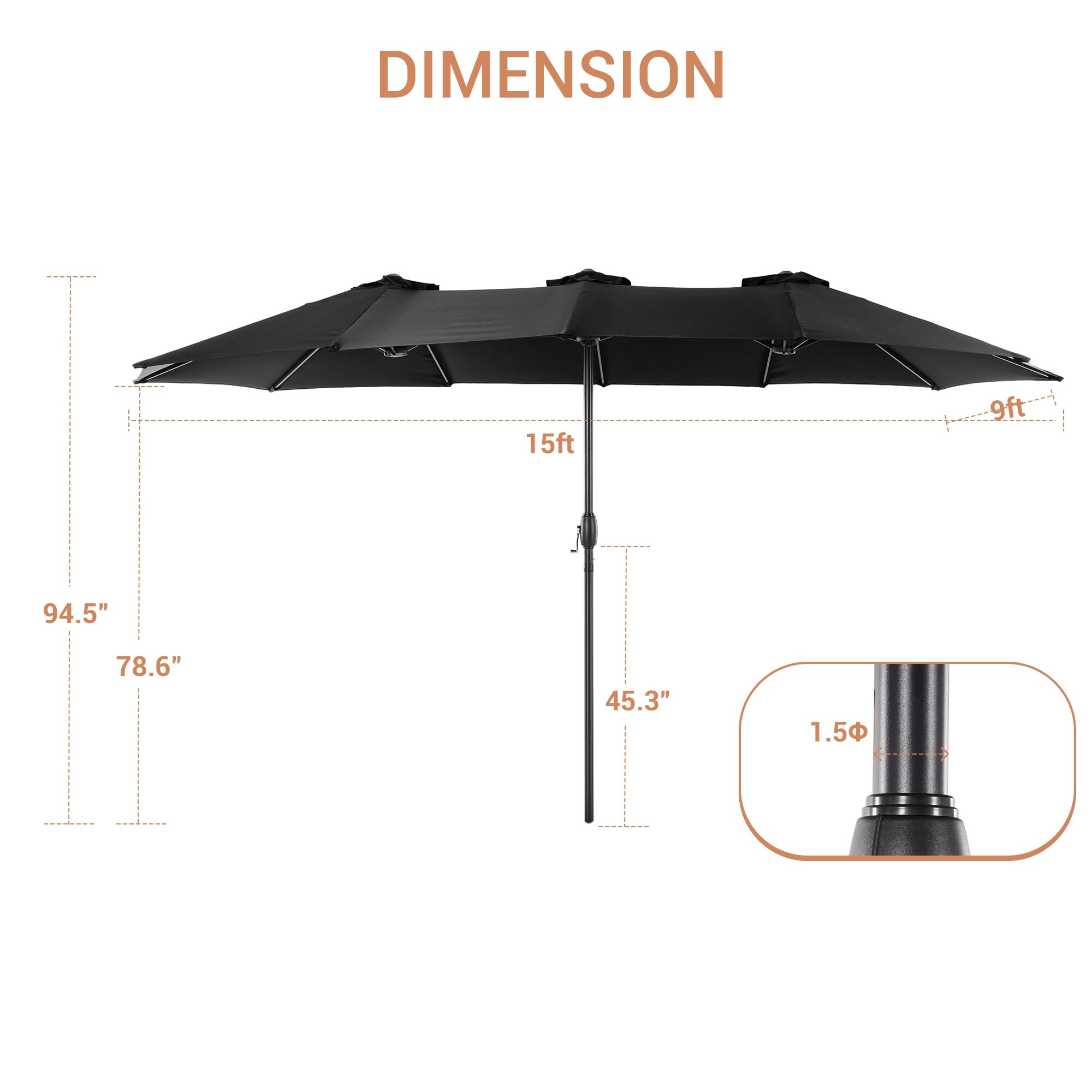 ACEGOSES LW-460BK Umbrellas-2 - View #2