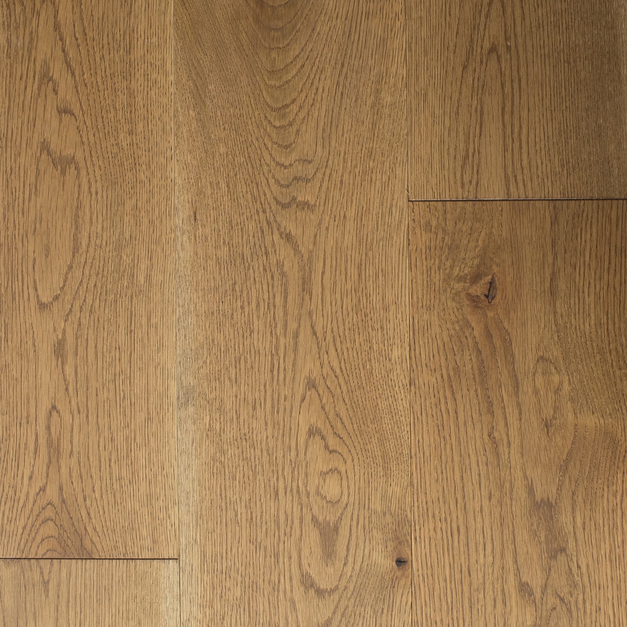 Aged Lodge White Oak 6-1/2-in W x 7/16-in T x Varying Length Wirebrushed Engineered Hardwood Flooring (24.5-sq ft) in Brown | - allen + roth 25372