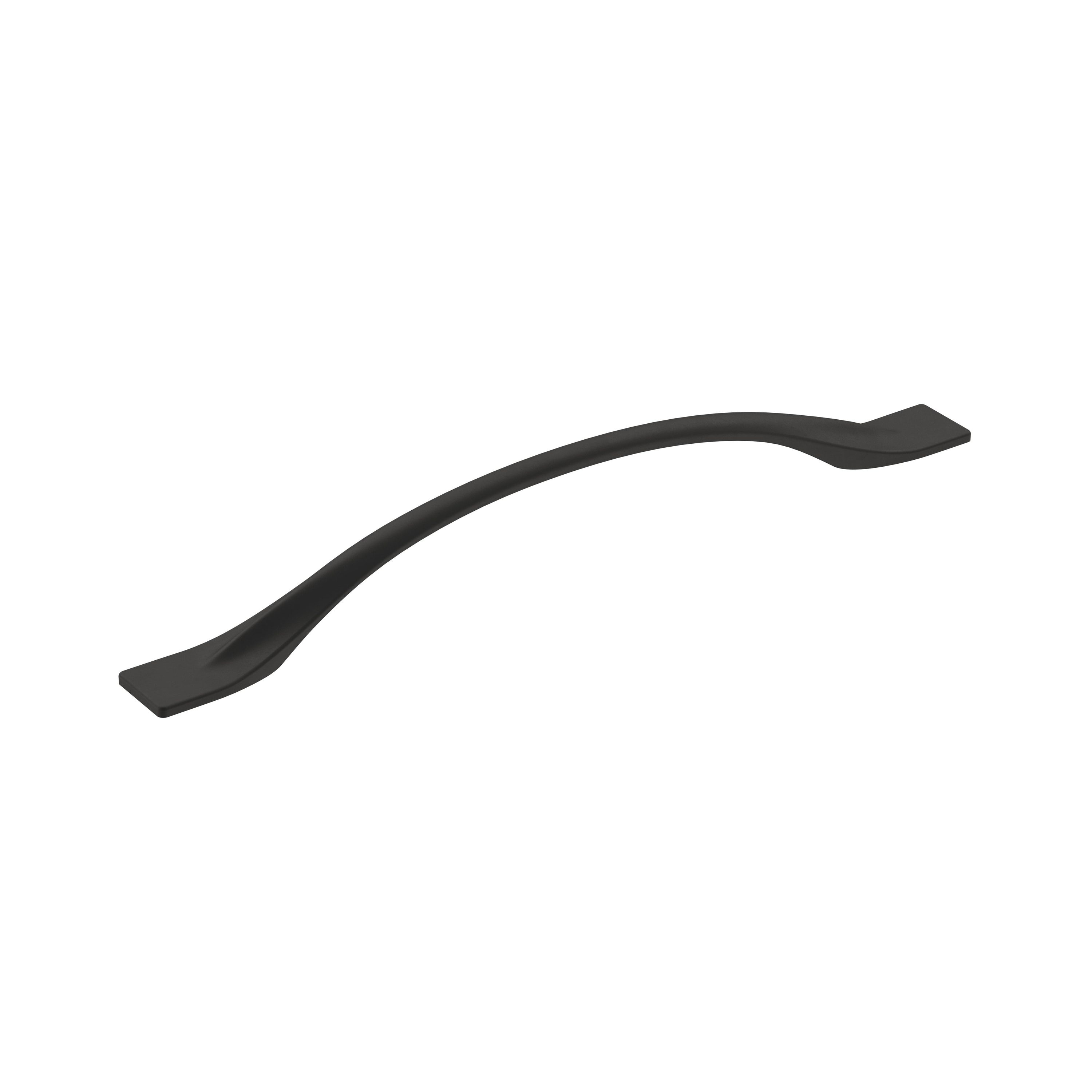 Amerock BP36919FB Uprise 7-9/16-in , 192mm Center to Center Matte Black Arch Handle