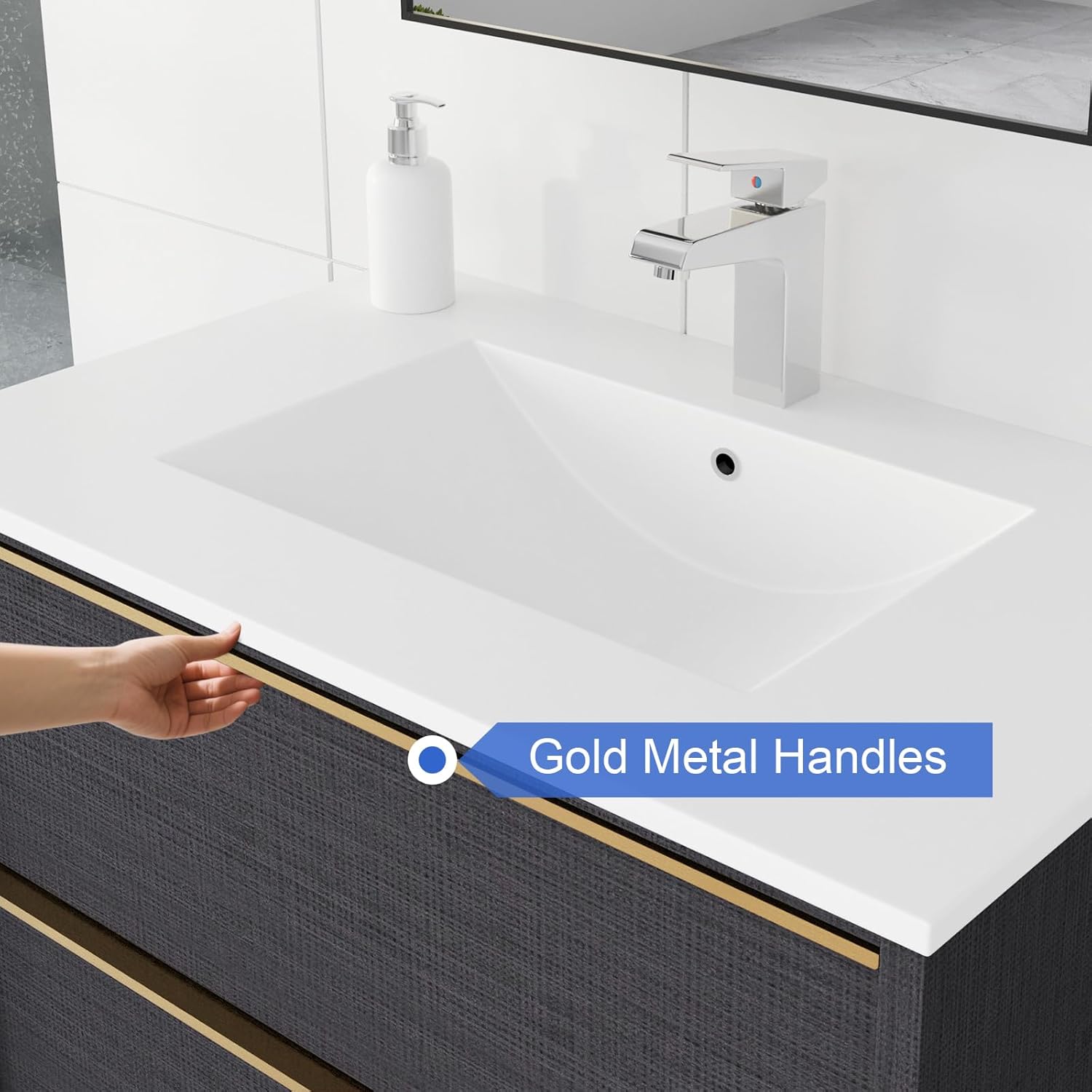 KAIMAXUS KM001-36IN-DG Bath-Vanity-Combo - View #5