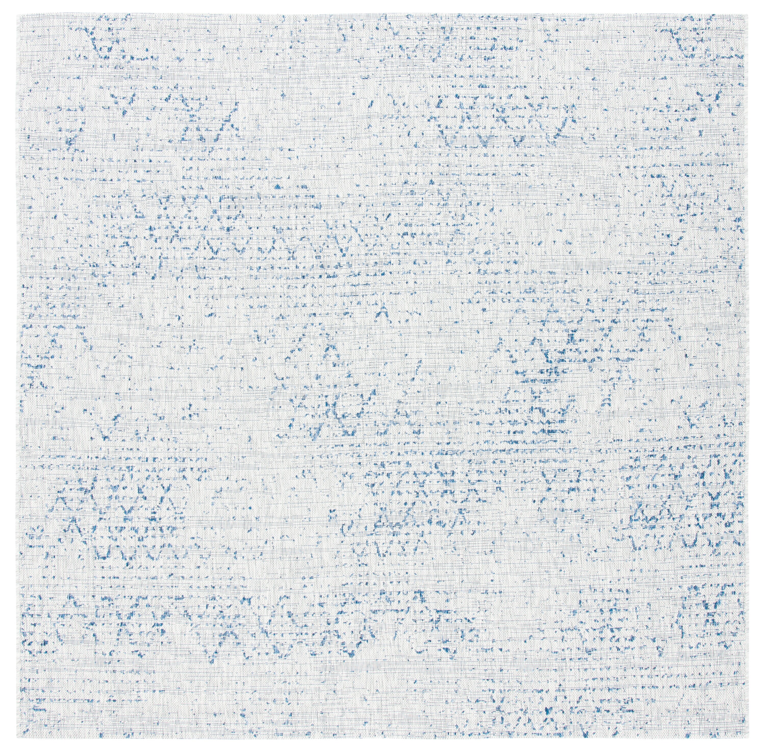 Courtyard Cy8385-36812 Grey Navy 7 X 7 Area Rug