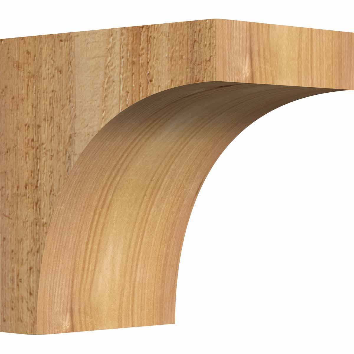 Ekena Millwork COR04X06X06HUN00RWR 4-in x 6-in x 6-in Huntington Unfinished Western red cedar Wood Paintable/Stainable Corbel