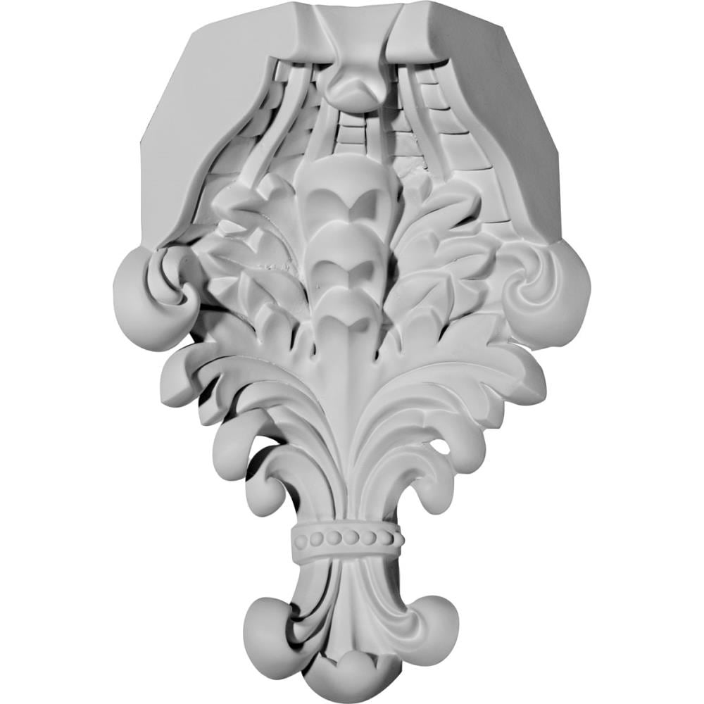 Ekena Millwork MIC03X03HI Hillsborough 11-in x 11-1/2-in Interior Primed White Polyurethane Traditional Inside Corner Moulding Block