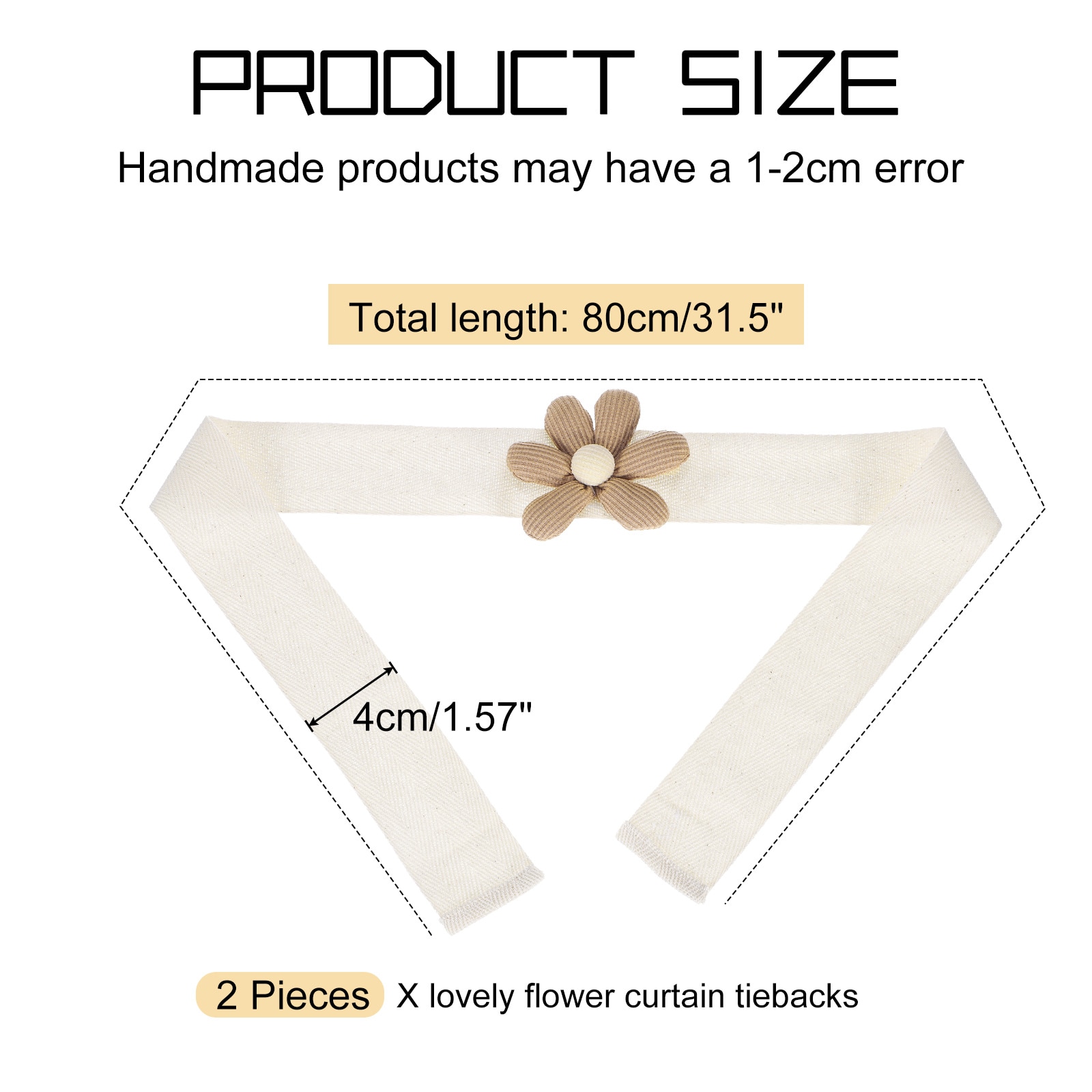 Unique Bargains S25093001UX5475 Curtain-Holdbacks - View #2