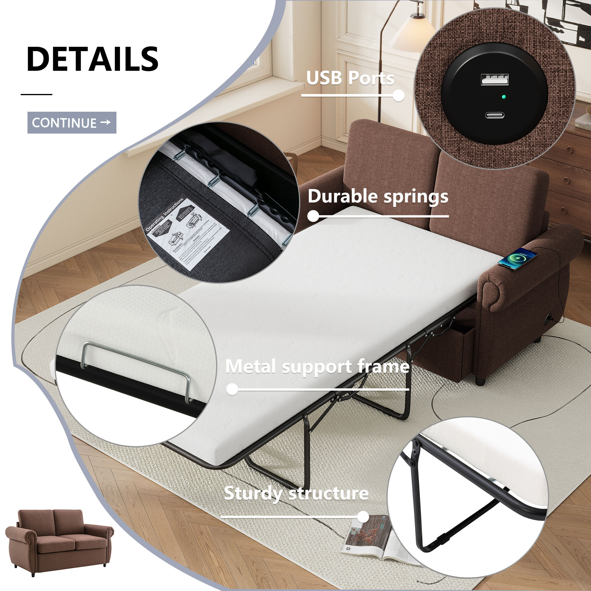 SINOFURN SYA370138BK Sofas-Loveseats - View #14