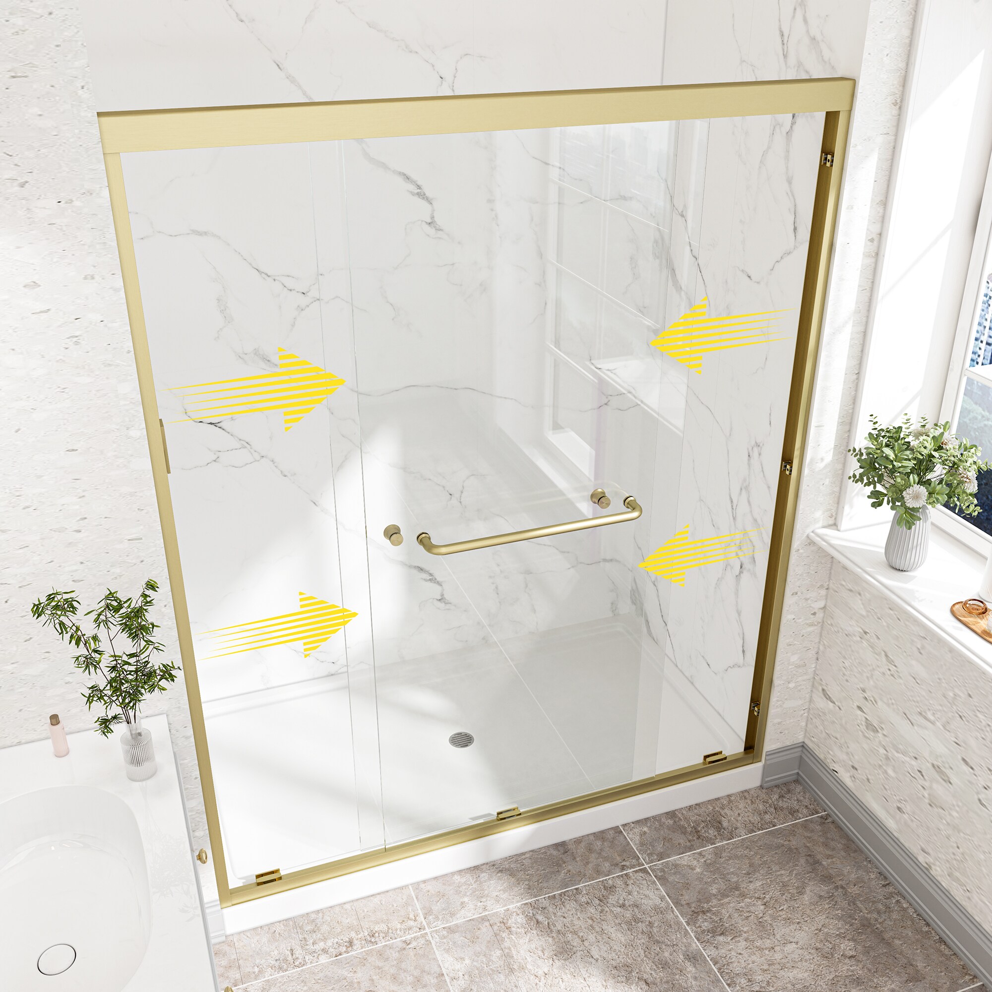 LUXEYARD DS-X-225-SHOOR02 Shower-Doors - View #2