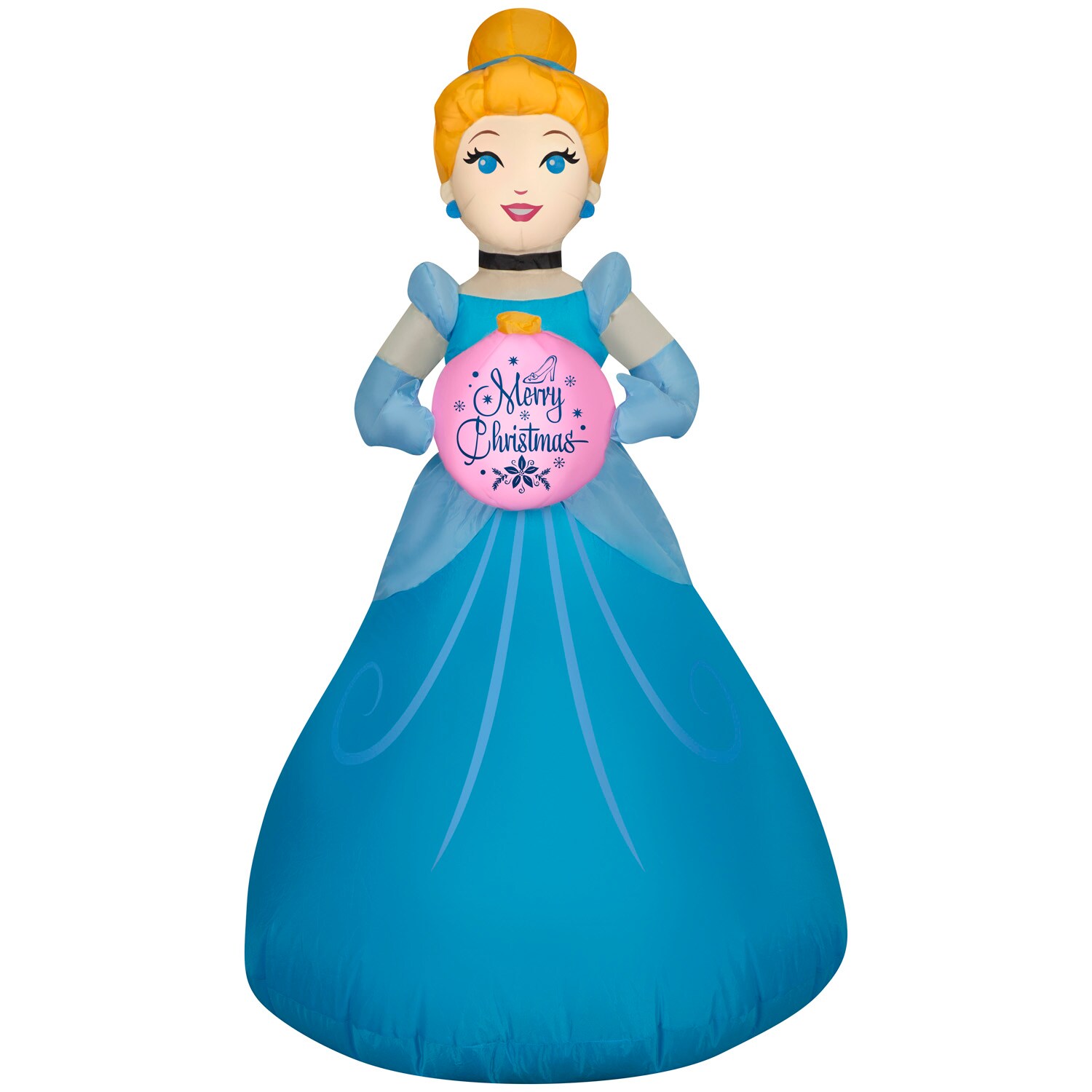 Gemmy G-881822 Cinderella 42.13-Inches Freestanding Ornament Inflatable with White LED Lights