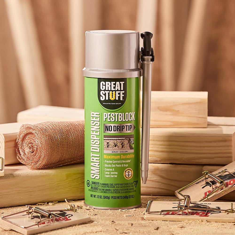 Great Stuff Pestblock 12-oz Grey Insulating Spray Foam - Interior and  Exterior - Water Resistant Seal 99112843