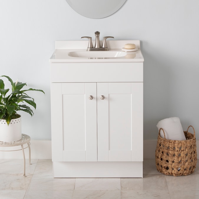 Laminate Bathroom Vanities Vanity, 28 Inch White Bathroom Vanity With Top Floor