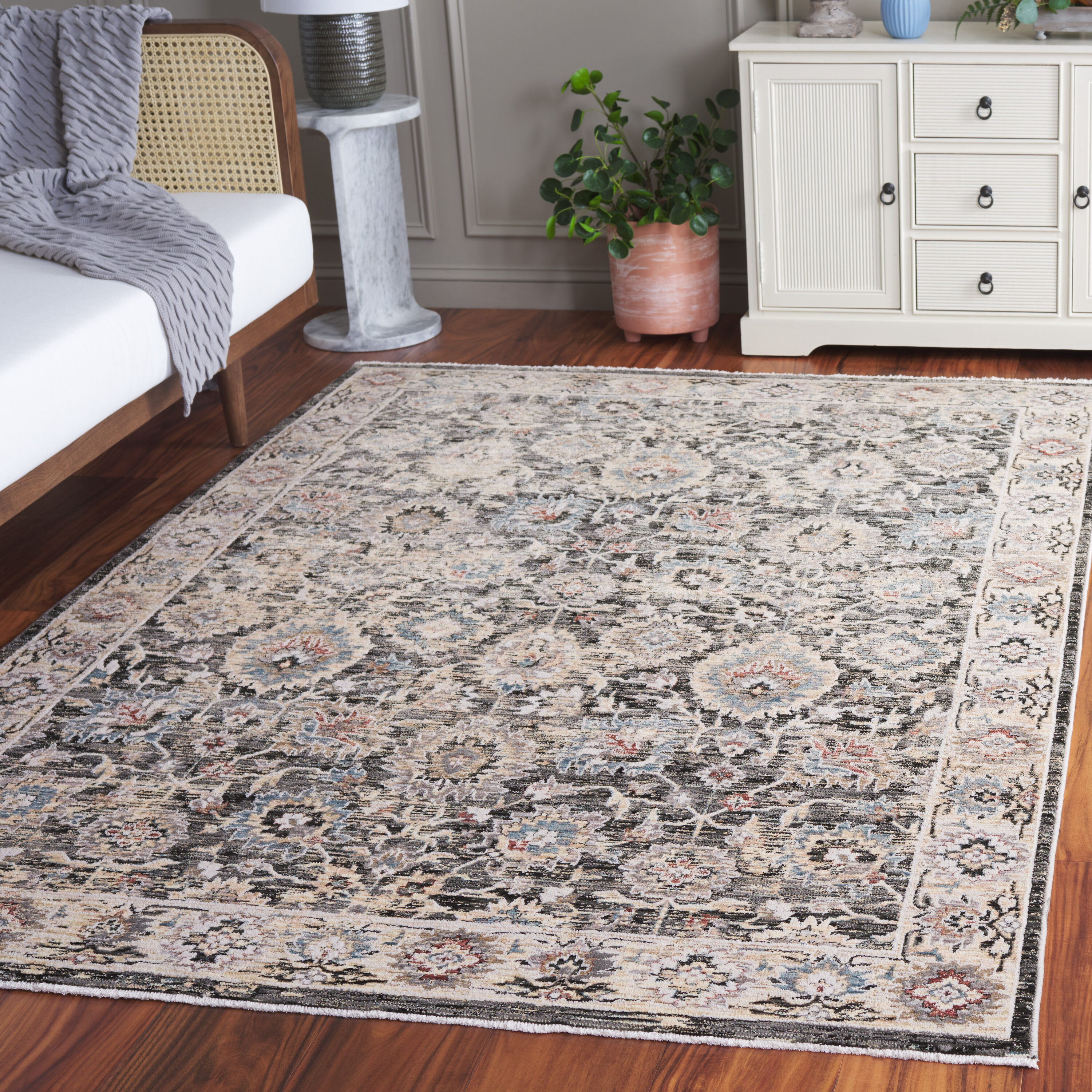 Artifact 558H Charcoal/Ivory 4ft x 6ft Small Rectangle Rug