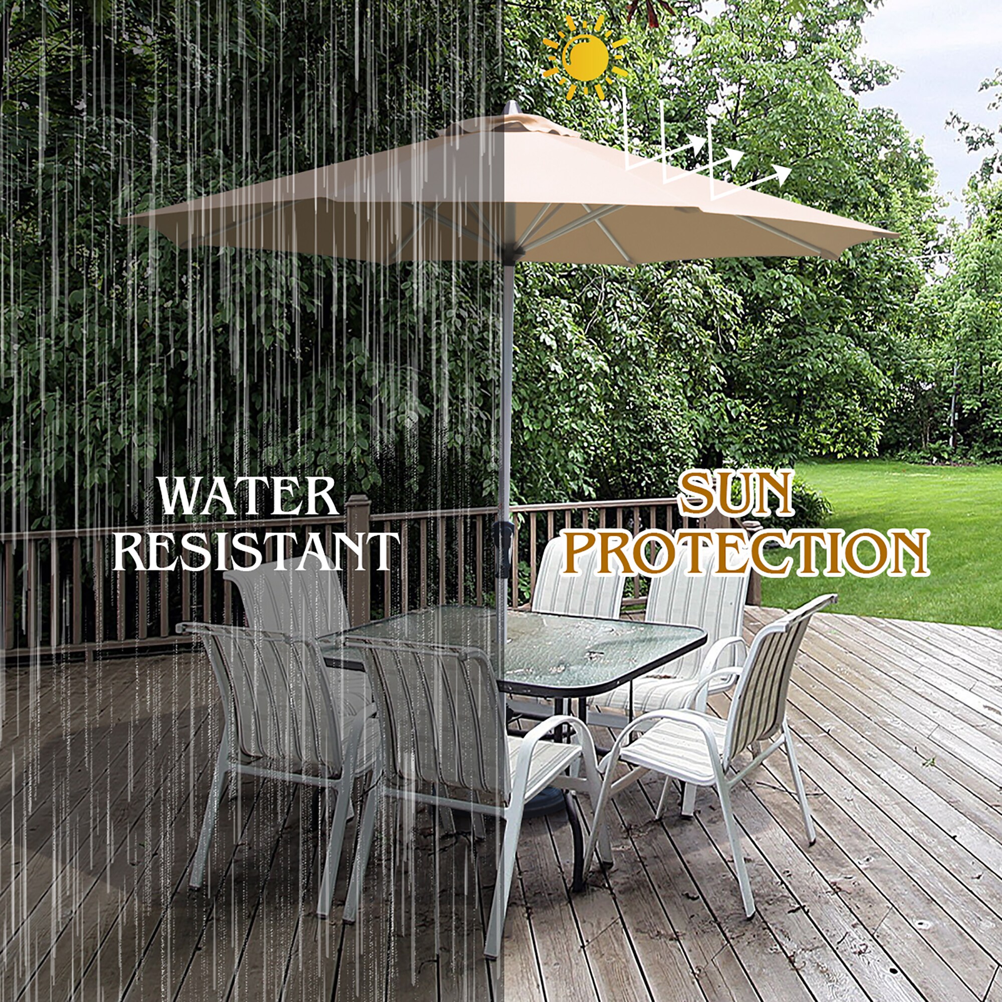 Costway OP70379BE Umbrellas-2 - View #6