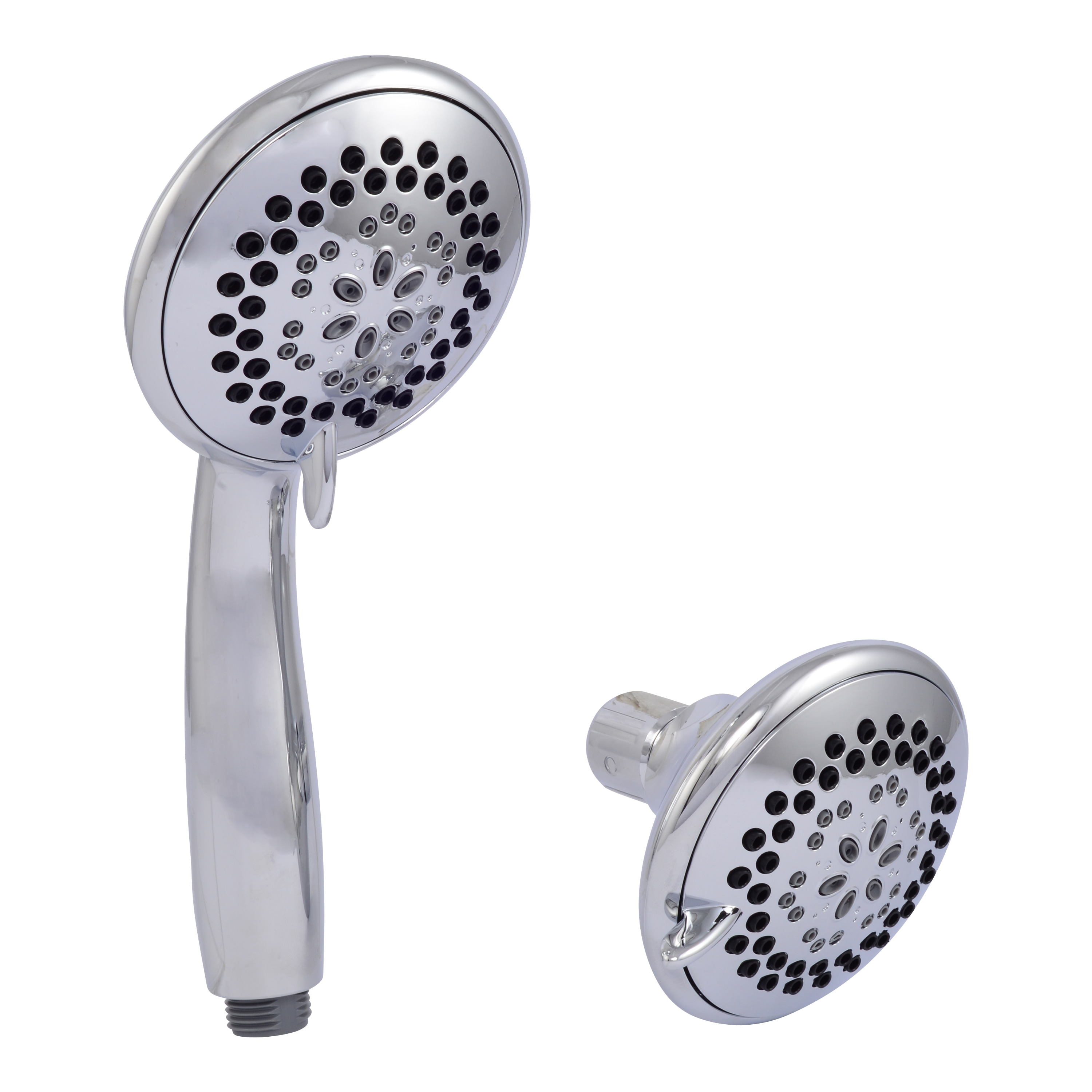 EZ-FLO EZ-15145 6.0 -Spray Chrome 4-in Round Dual/Combo Shower Head 2 GPM