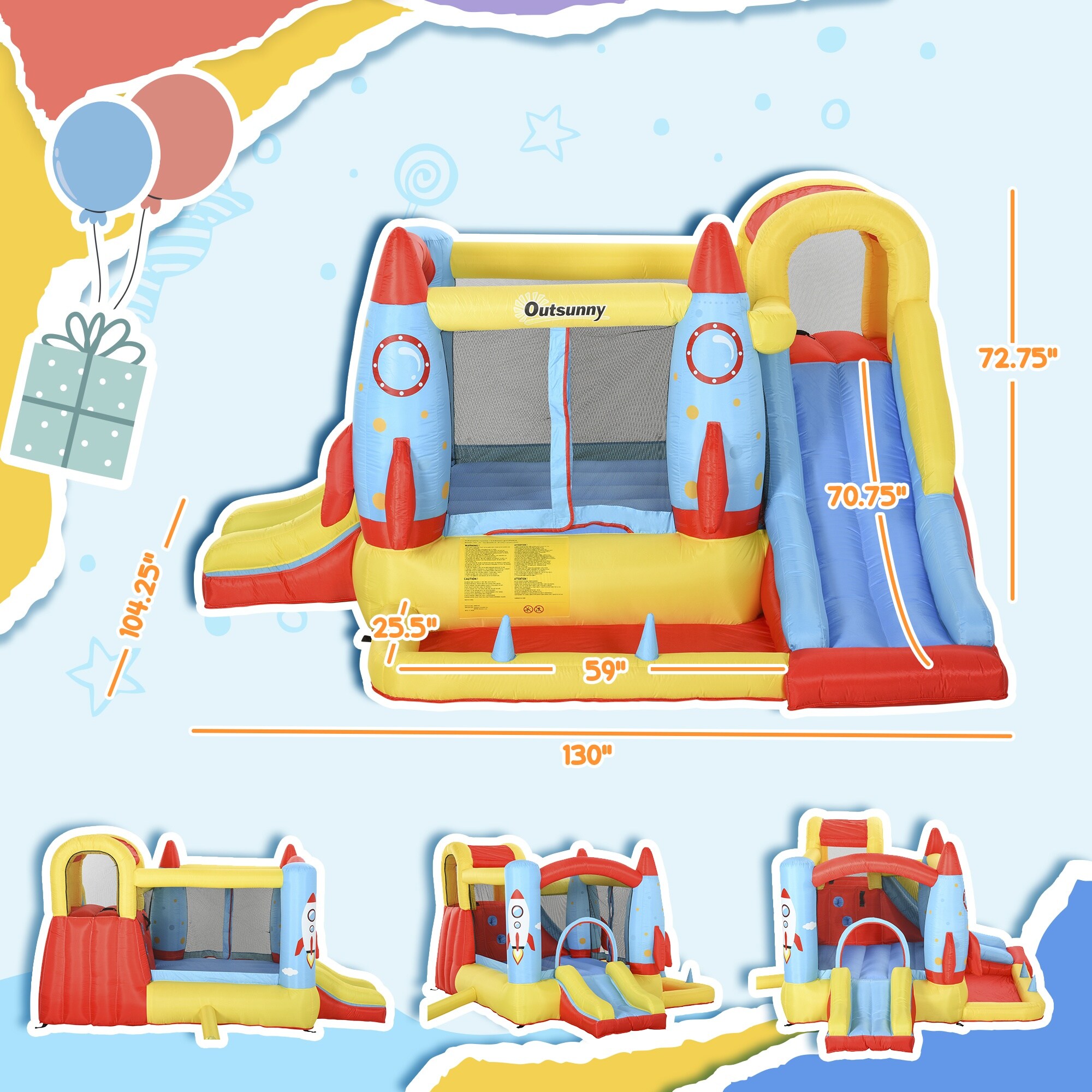 Vorene J-536TX02WI8CO Bounce-Houses - View #7